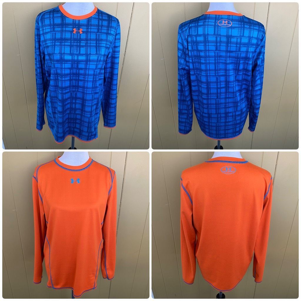 Under Armour Under Armour women L reversible Longsleeve Crewneck top blue Size L / US 10 / IT 46 - 1 Thumbnail