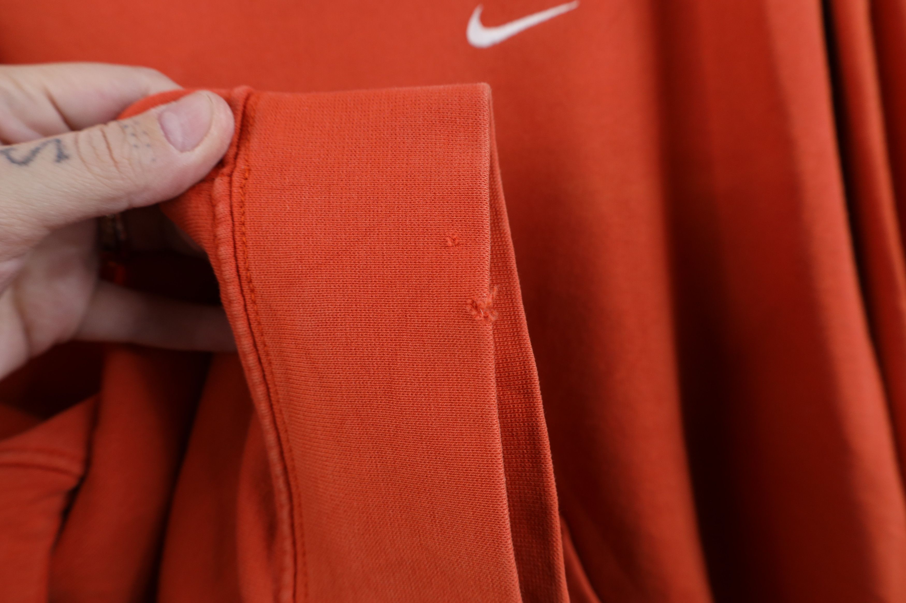 Nike Vintage Nike Scott Mini Swoosh Hoodie Sweatshirt Orange Size US XL / EU 56 / 4 - 10 Thumbnail