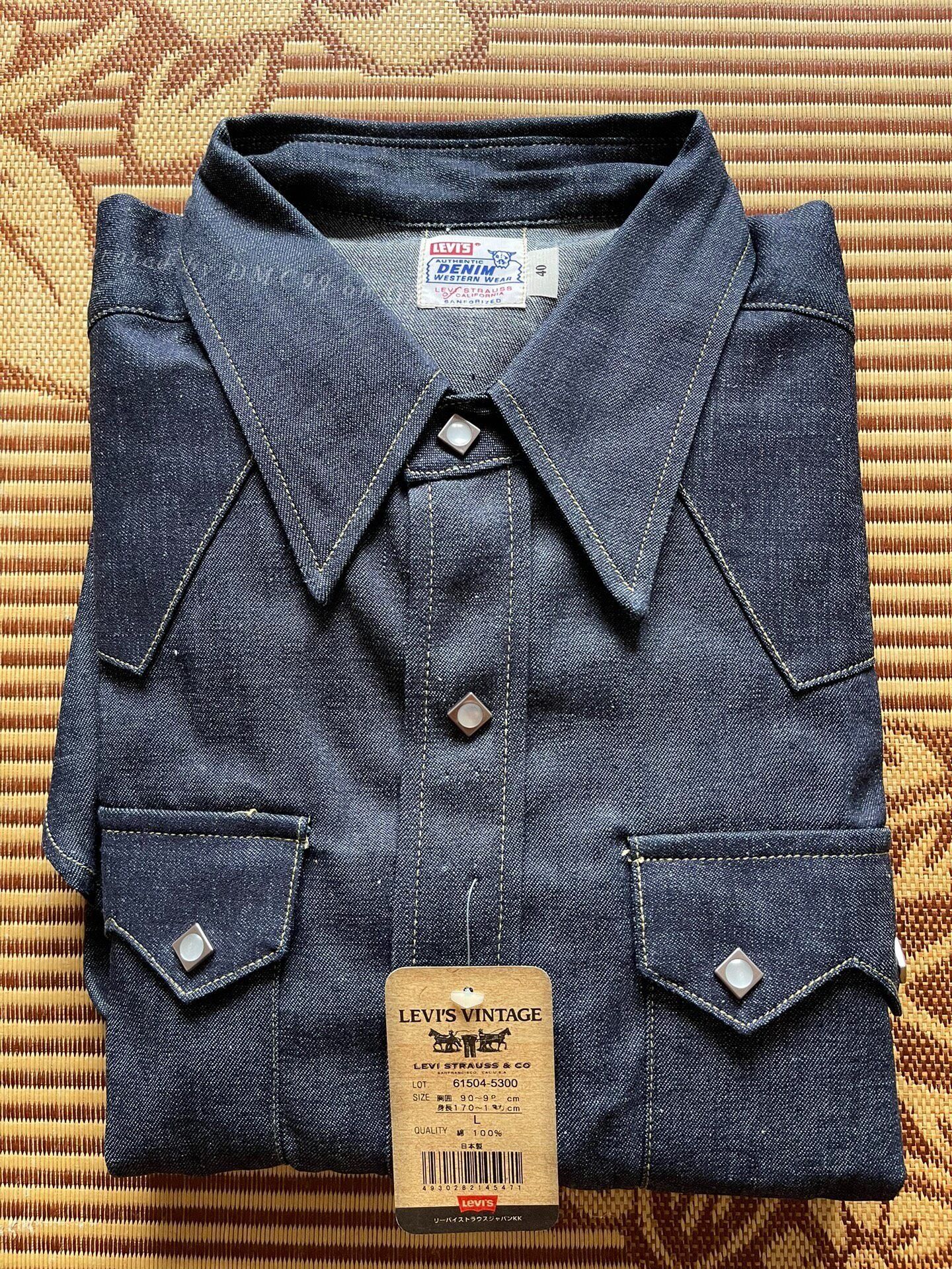 Levi's Levis 61504-5300 Western Denim Shirt Size US XXS / EU 40 - 1 Thumbnail