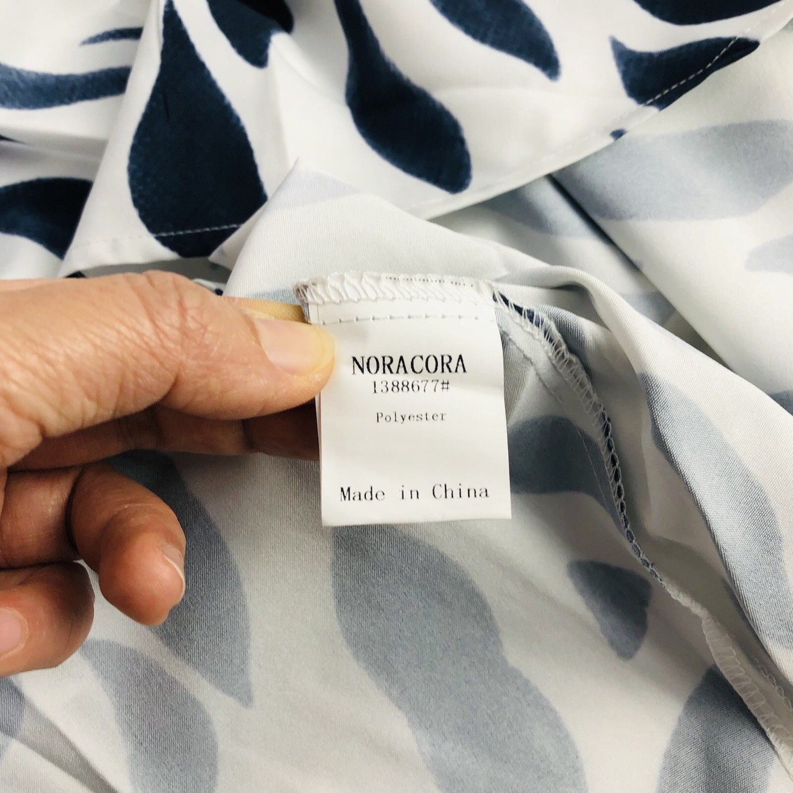 Other NWT NORAORA White Blue A-line Dress Size M Tunic Lagenlook Size M / US 6-8 / IT 42-44 - 7 Thumbnail