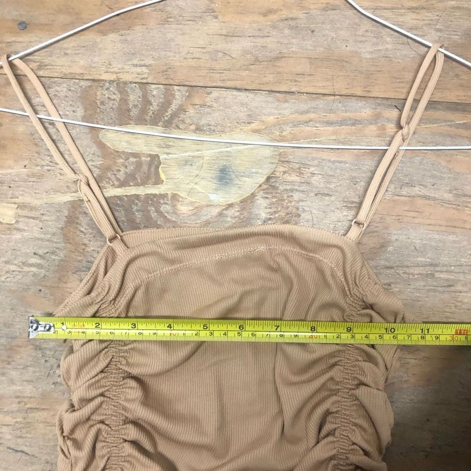 Free People Free People NWT On Your Side Bodysuit Ruched Tan, Size Small Size S / US 4 / IT 40 - 8 Thumbnail