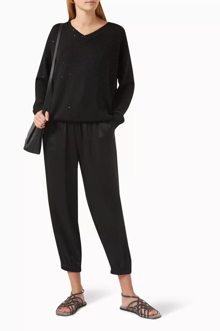 Brunello Cucinelli o1y0725 Jogger in Black Size 28" / US 6 / IT 42 - 2 Thumbnail