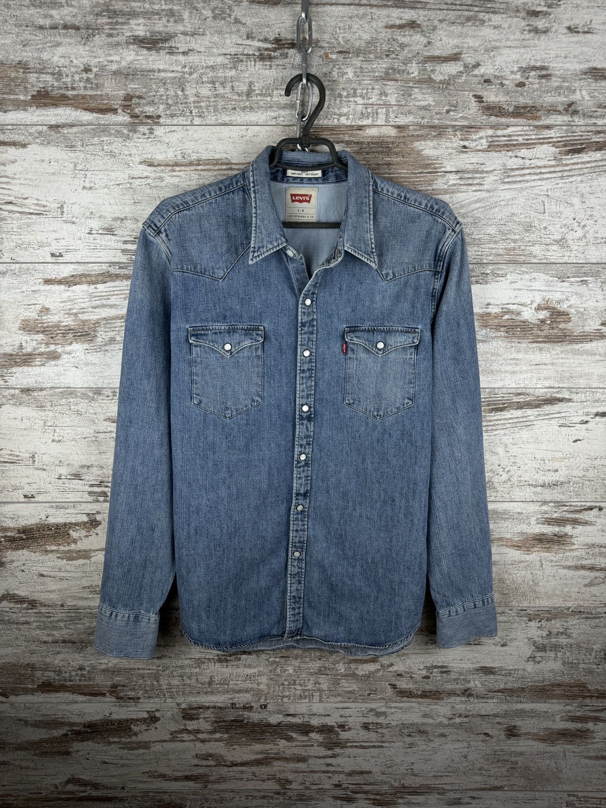 Levi's × Levi's Vintage Clothing × Vintage Mens Vintage Levis Shirts button up denim size L Size US L / EU 52-54 / 3 - 2 Thumbnail