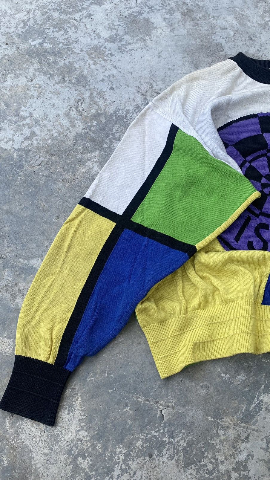 Designer × Vintage Pia Sports Ugly Knit Sweater 80s Size US L / EU 52-54 / 3 - 9 Thumbnail
