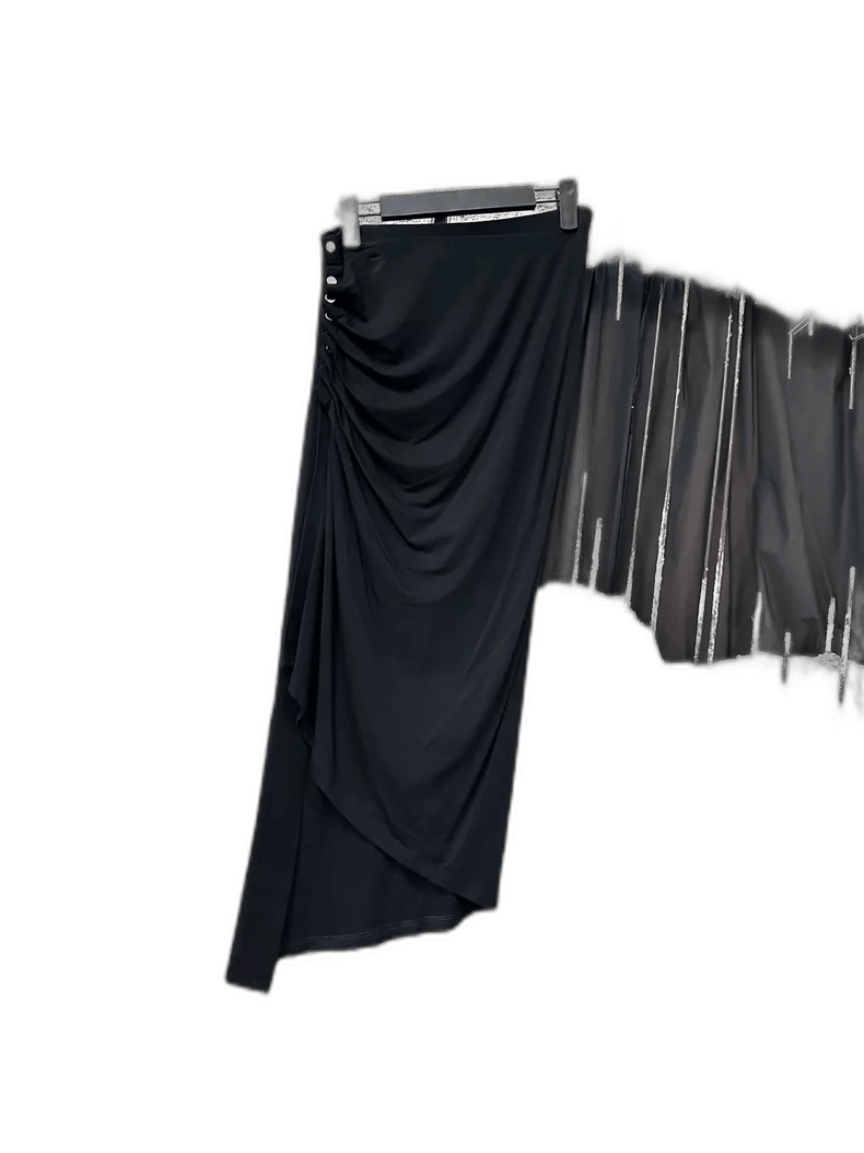 Paco Rabanne Pacorabanne Black Midi Skirt Size 36" / US 14 / IT 50 - 1 Thumbnail