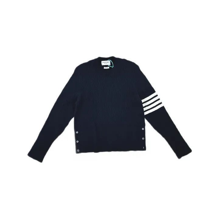 Thom Browne Thom Browne Classic Striped Navy Sweater -2507 Size US M / EU 48-50 / 2 - 8 Thumbnail