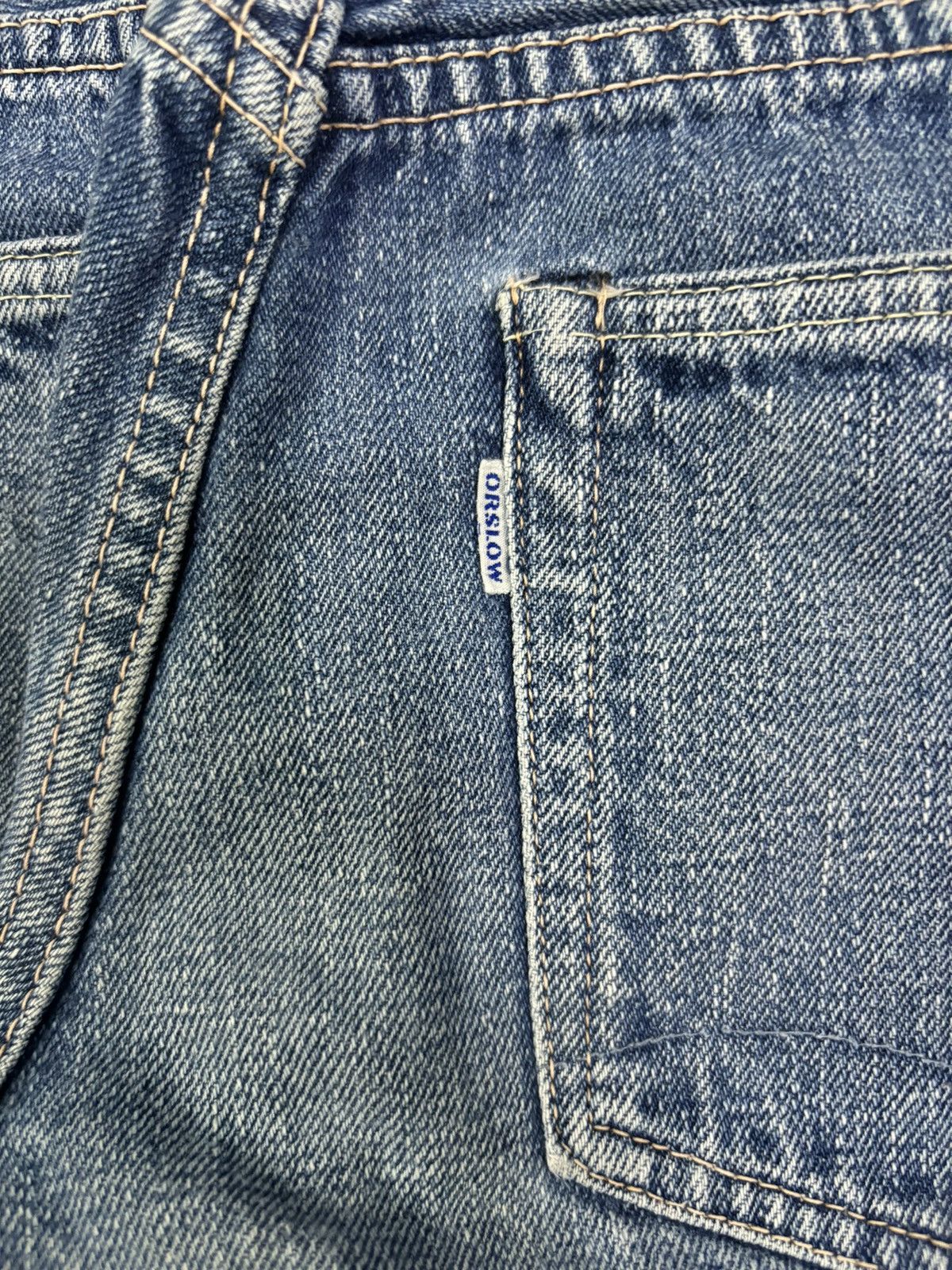 Orslow Vintage Y2K Orslow Selvedge Blue Faded Straight Leg Jeans Size US 28 / EU 44 - 14 Thumbnail