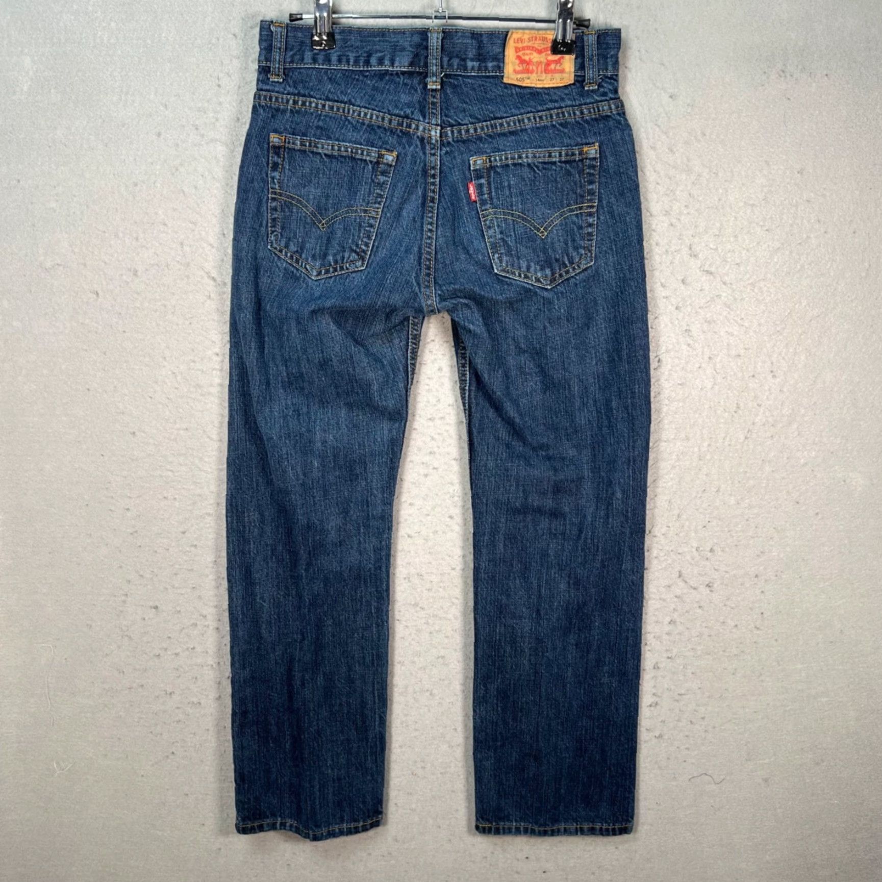 Levi's Levi's 505 Jeans Womens Regular Straight Denim Blue 27x27 Size 14 Adult 5-Pocket Cotton Mid Rise Size 36" / US 14 / IT 50 - 2 Thumbnail