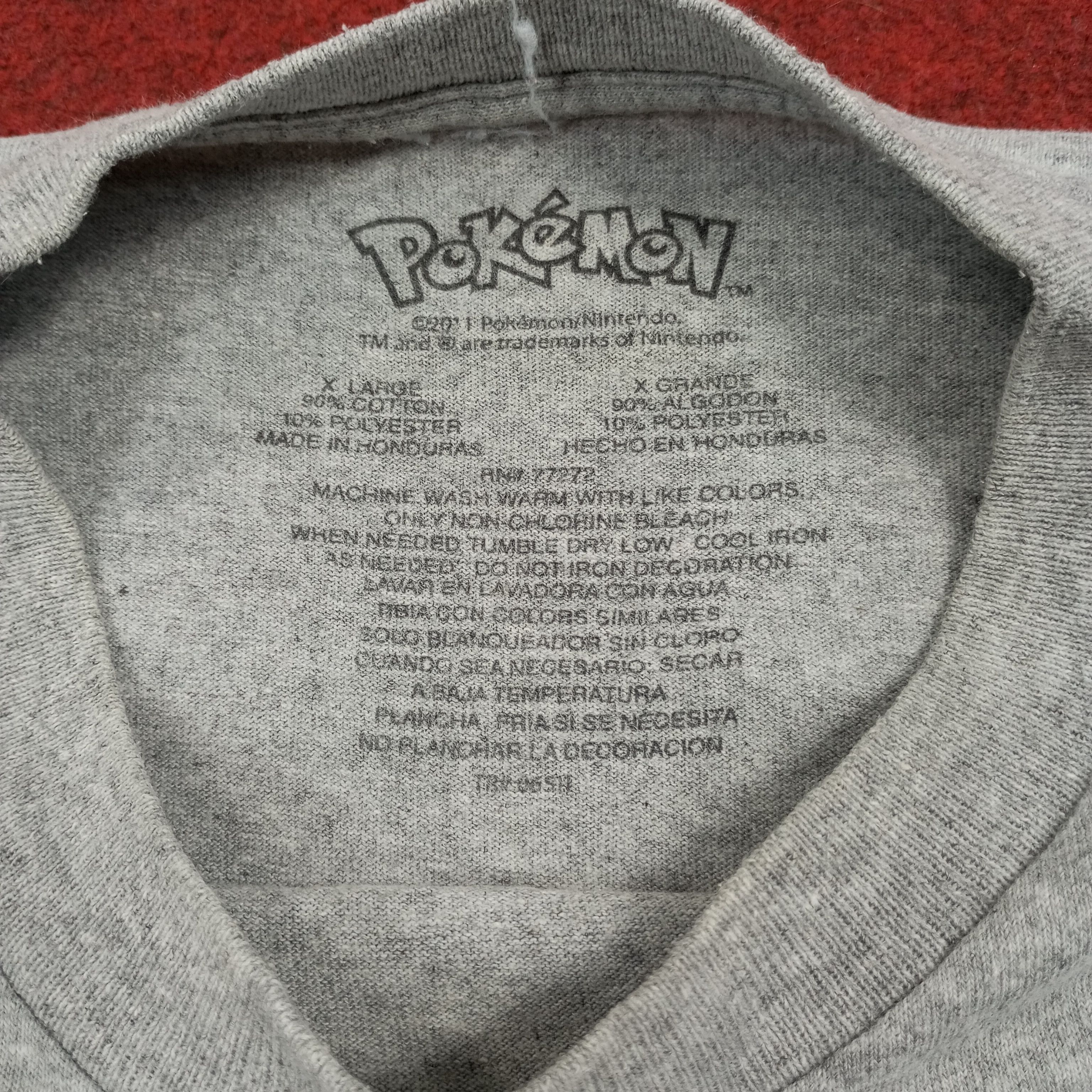 Pokemon Pokemon Japanese Anime Cartoon Tshirt Size US M / EU 48-50 / 2 - 7 Thumbnail