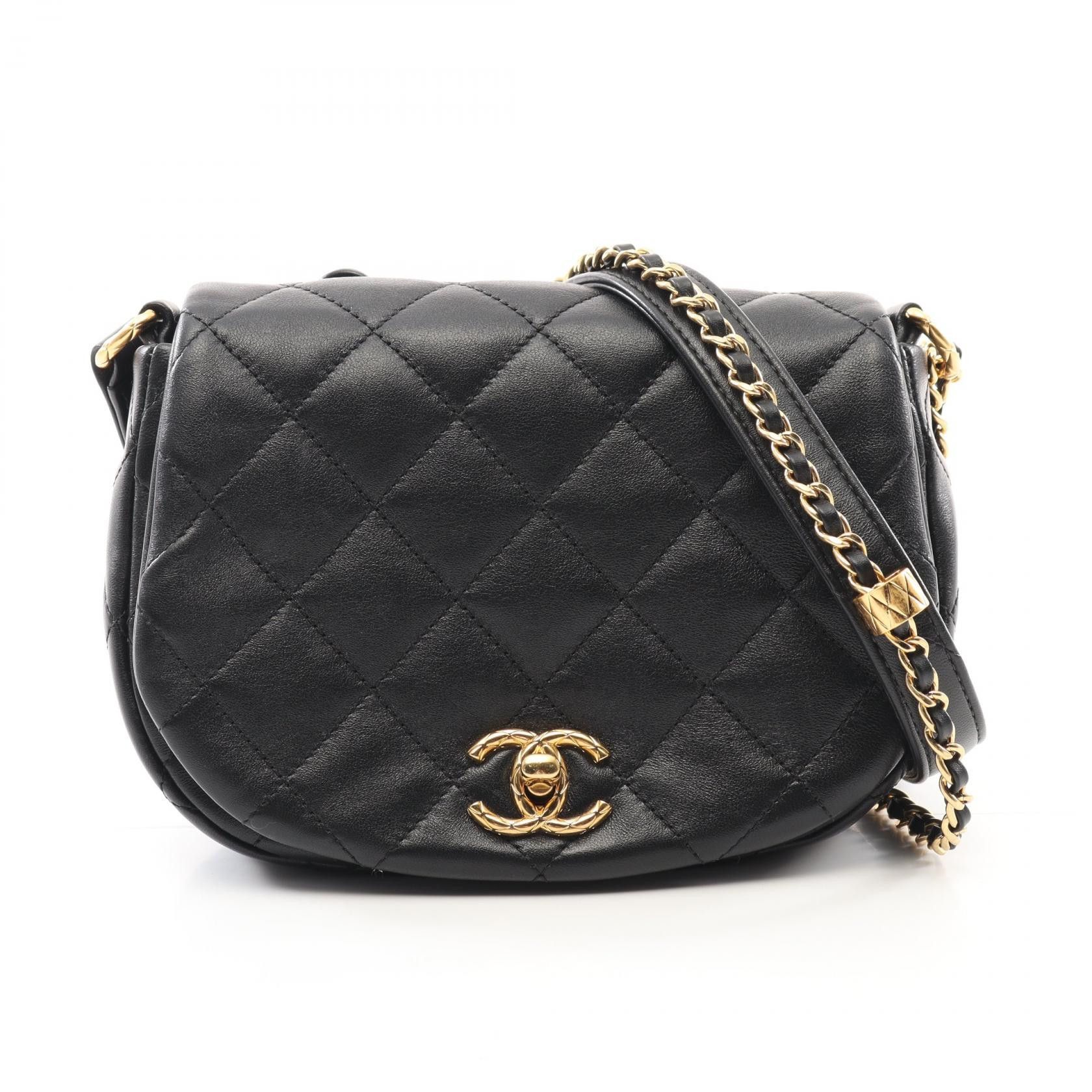 Chanel Chanel Matelasse Lambskin Shoulder Bag Leather Shoulder Bag DUTY FREE for USA