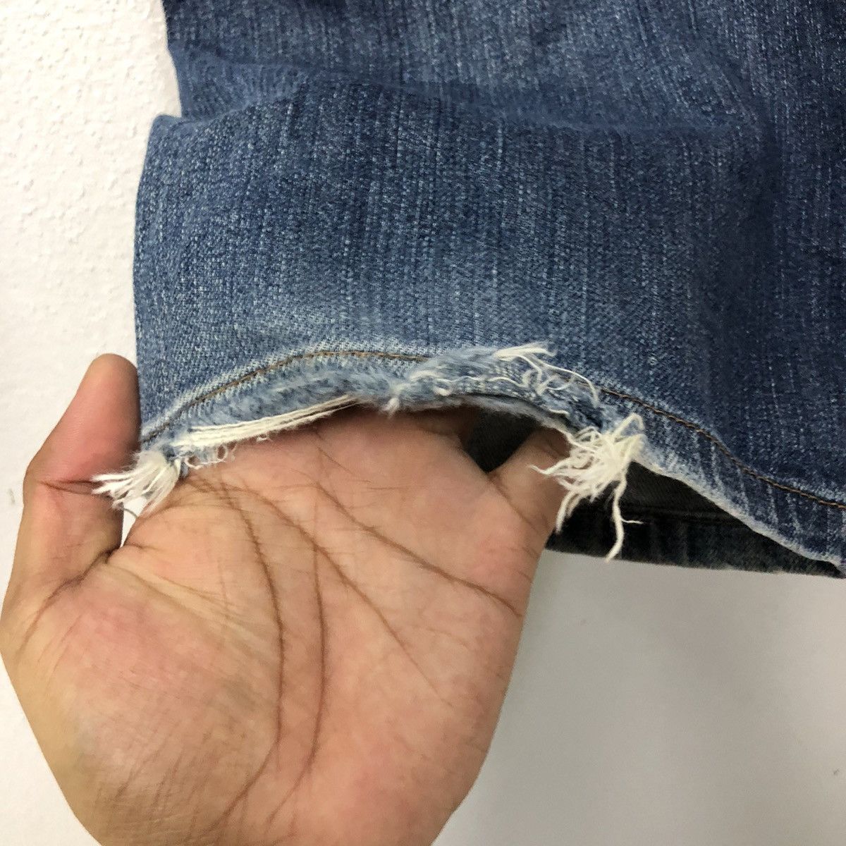 Jean × Wrangler Vintage Wrangler Jeans Distressed Denim Pants 34x39 Size US 33 - 11 Thumbnail