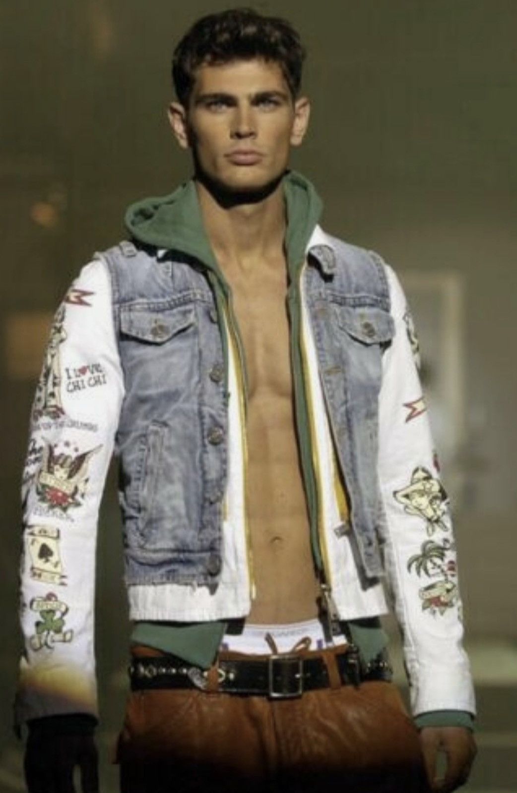 Dsquared2 SS 2005 Dsquared2 3 in 1 Tattoo Denim Jacket. Size US M / EU 48-50 / 2 - 1 Thumbnail