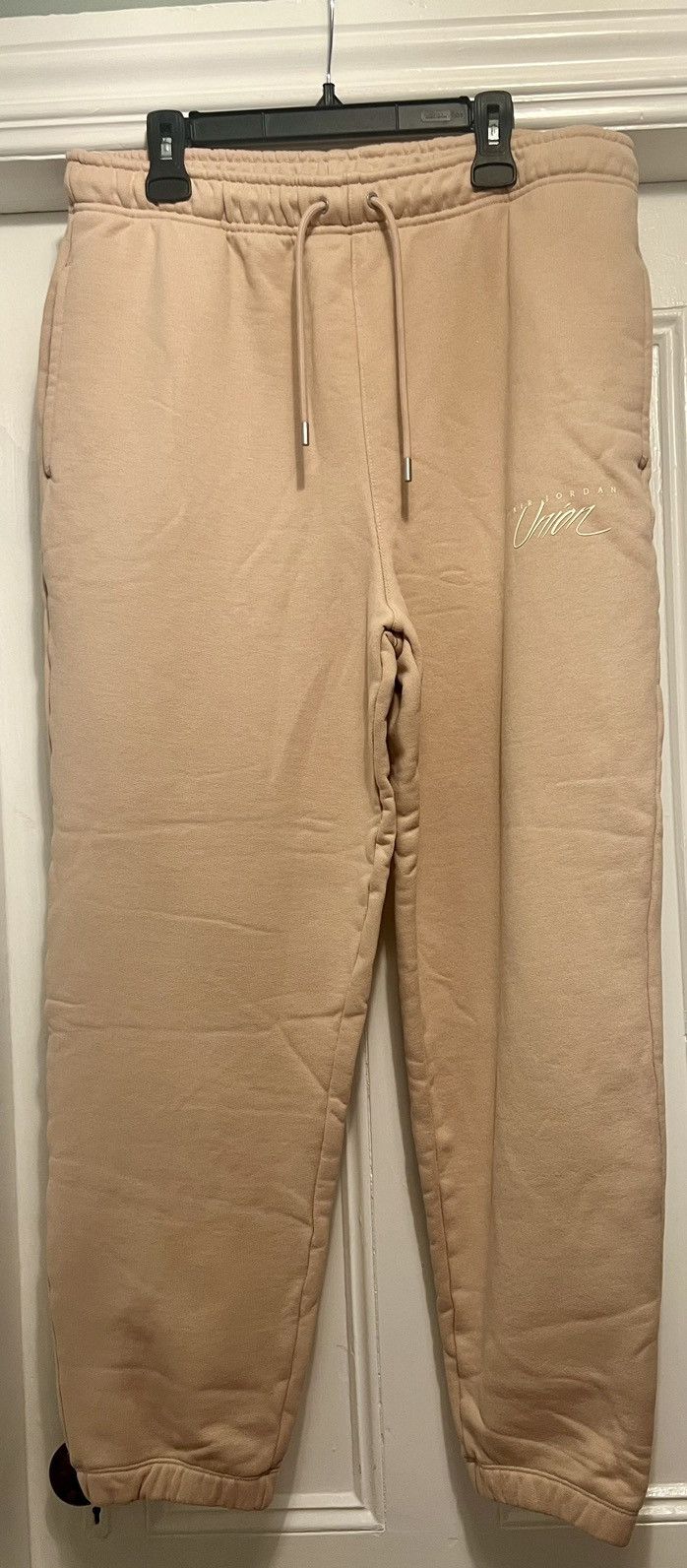 Image of Authentic Air Jordan Union Mj Fleece Pant Beige Coconut Milk, Men's (Size 38)