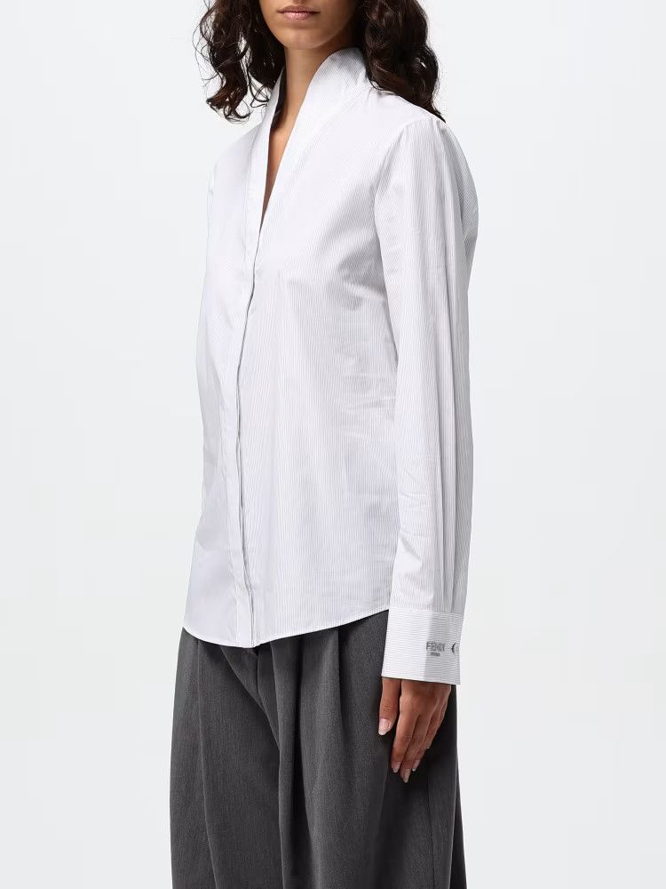 Fendi o1s1wg110226 Shirt in White Size XS / US 0-2 / IT 36-38 - 4 Thumbnail