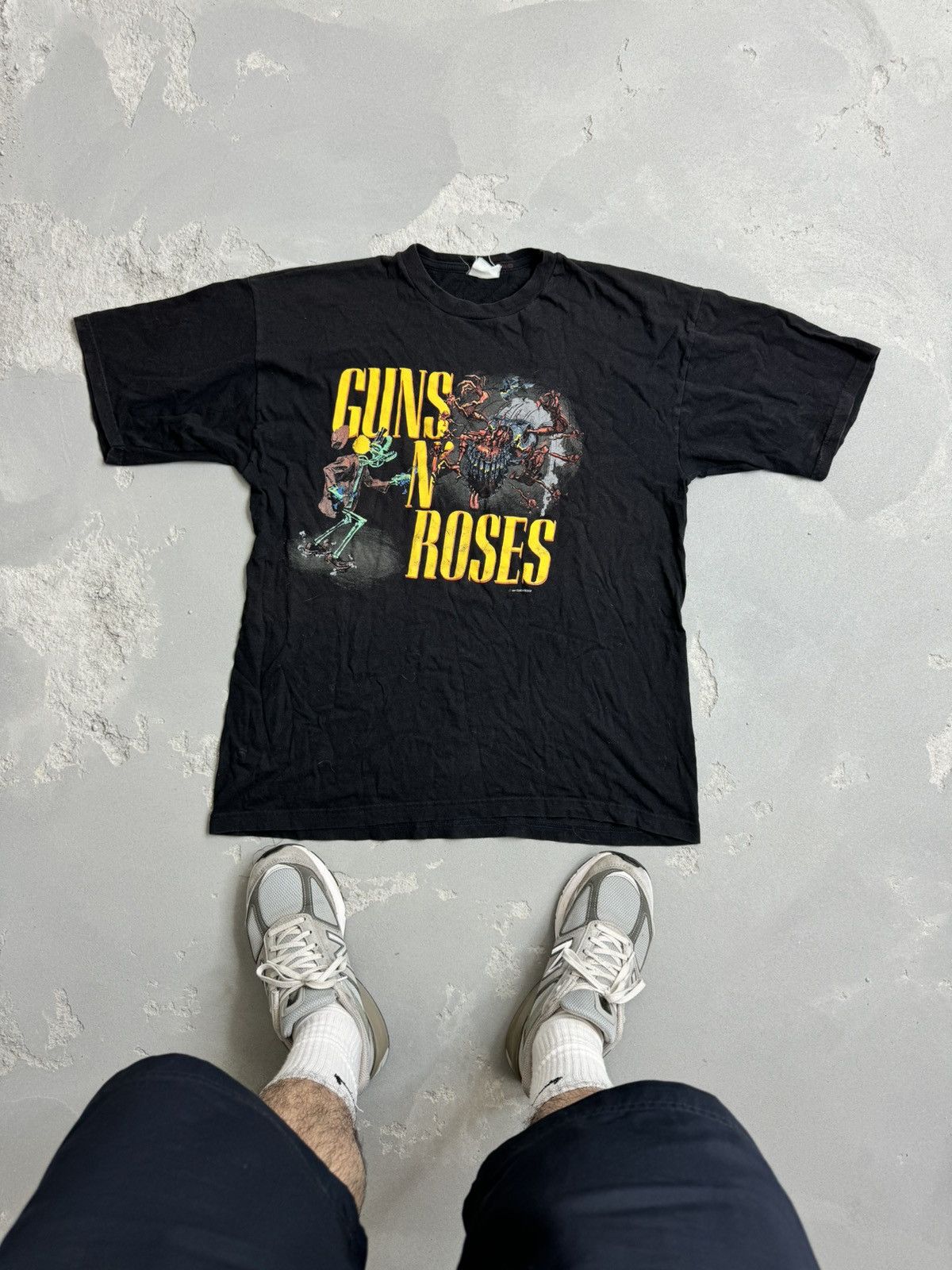 Guns & Roses vintage offers 1987 Mens Size XL Was Here shirt Metal Band Tee Concert