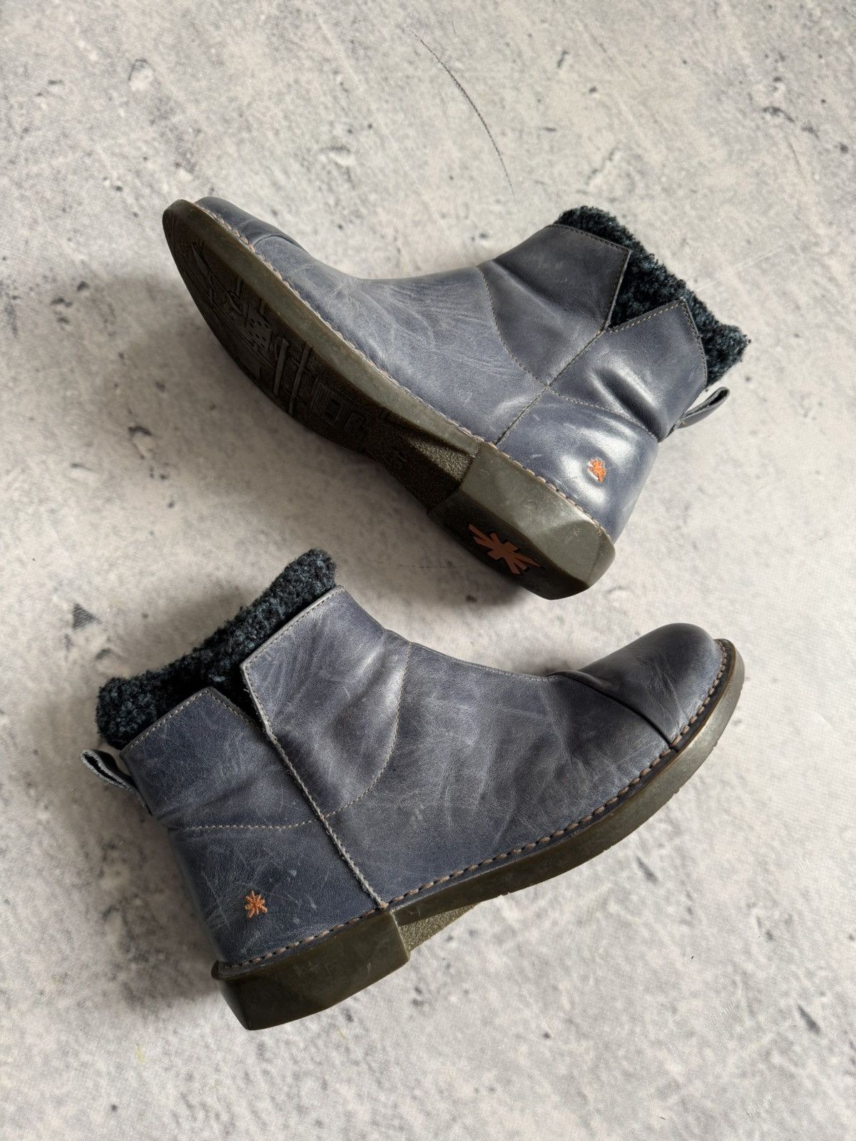 Vintage 🔻Vintage ART* leather avant-garde boots wmns unisex Size US 8.5 / IT 38.5 - 2 Thumbnail