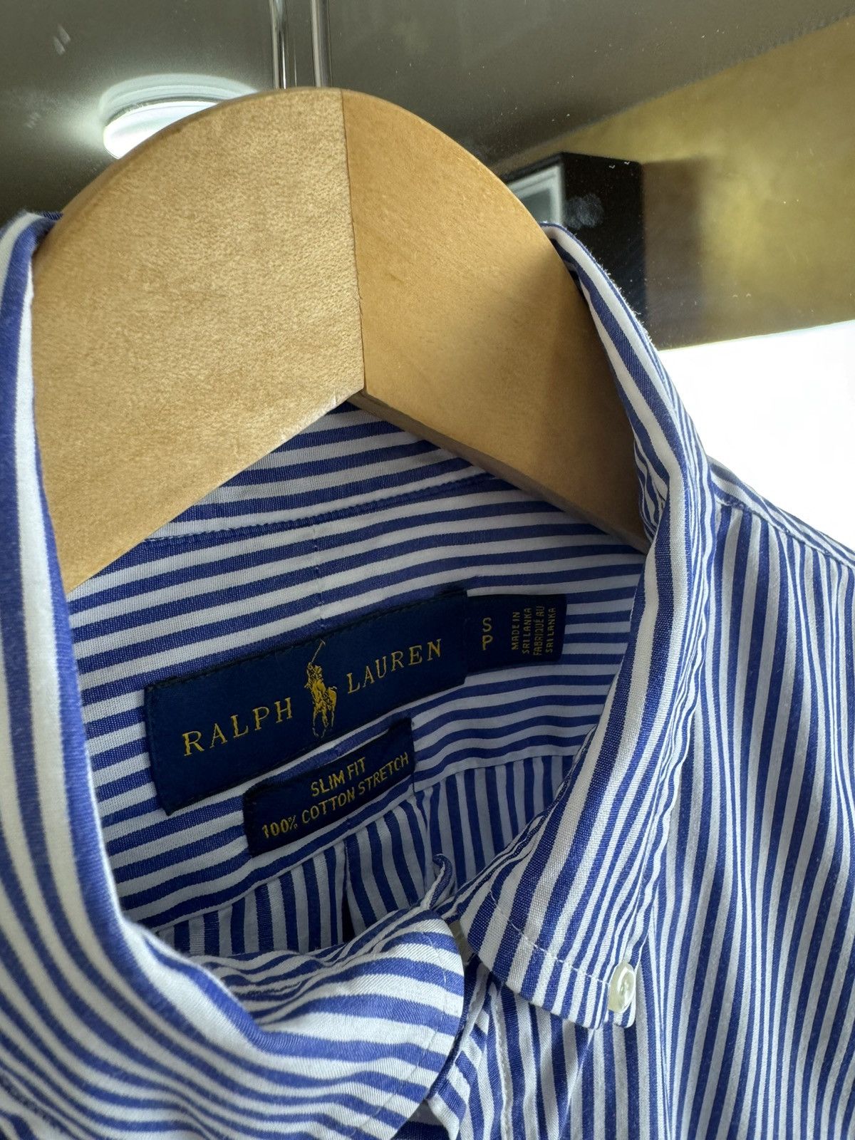 Polo Ralph Lauren Ralph Lauren Slim Fit Stretch Striped Cotton Button-Down Size US S / EU 44-46 / 1 - 2 Thumbnail