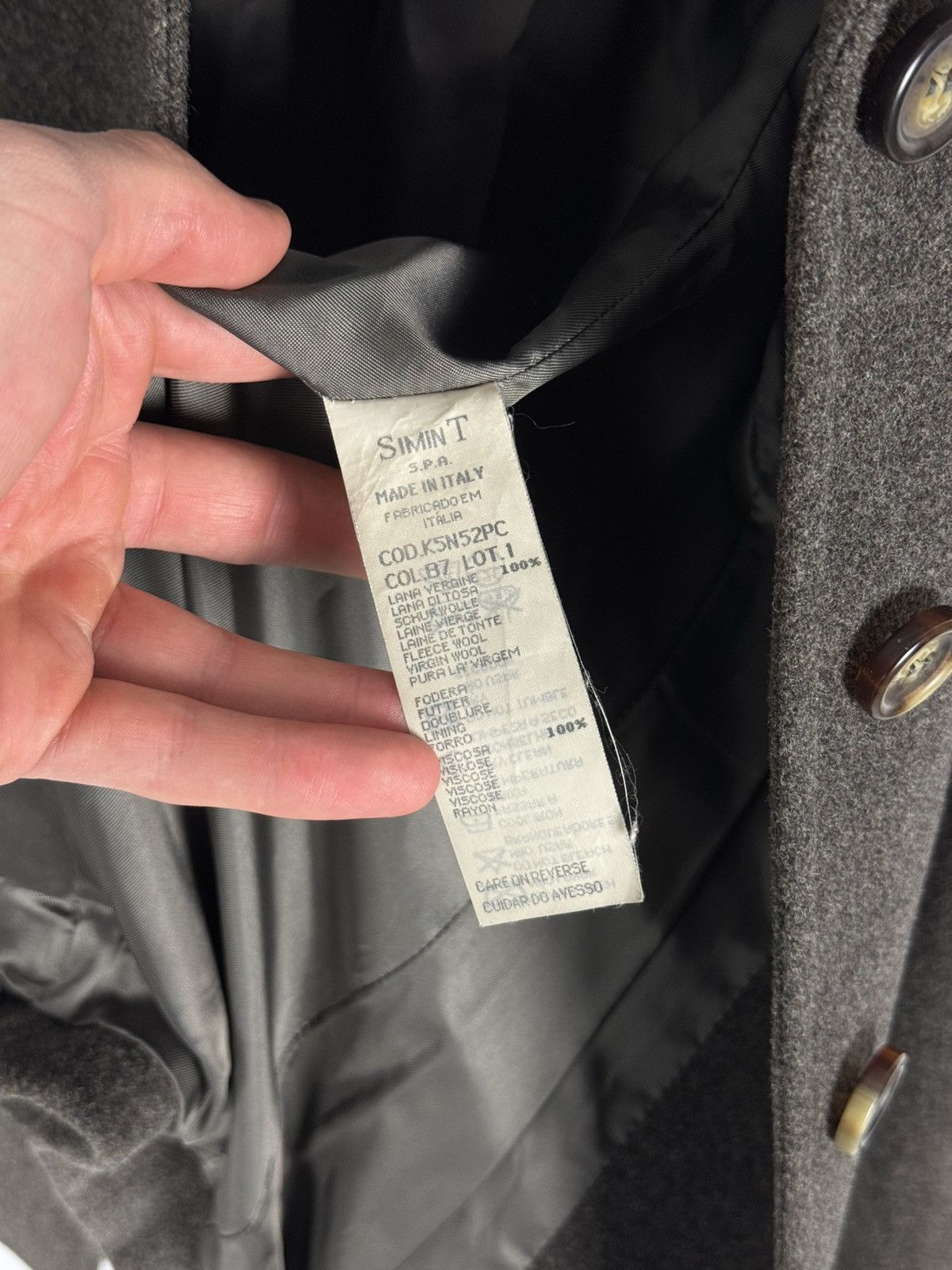 Armani Vintage Armani Jeans Wool Women’s Coat Jacket Size M / US 6-8 / IT 42-44 - 14 Thumbnail