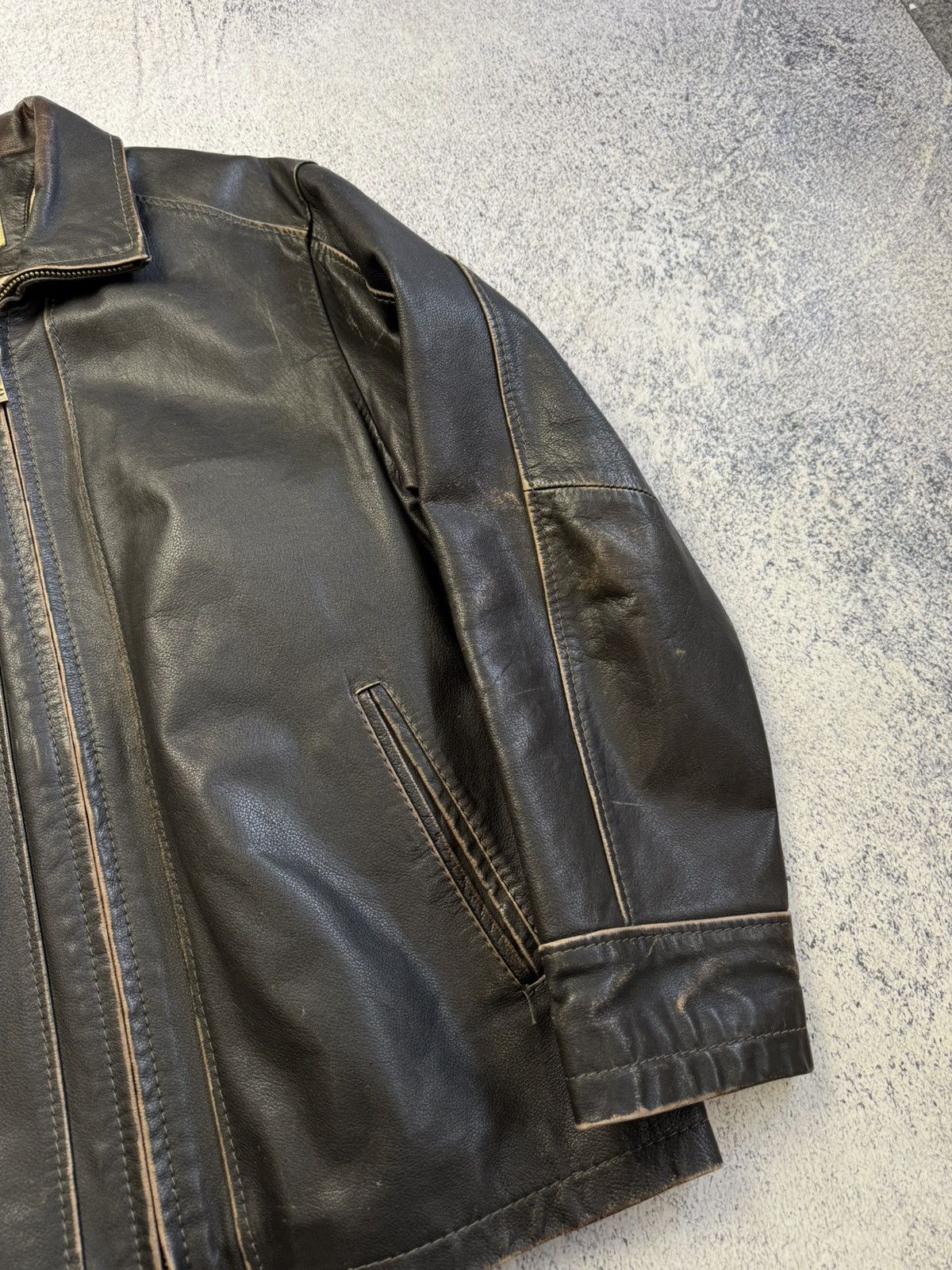 camel active Vintage Camel Active Leather Jacket Rare Old Money Size US M / EU 48-50 / 2 - 9 Thumbnail