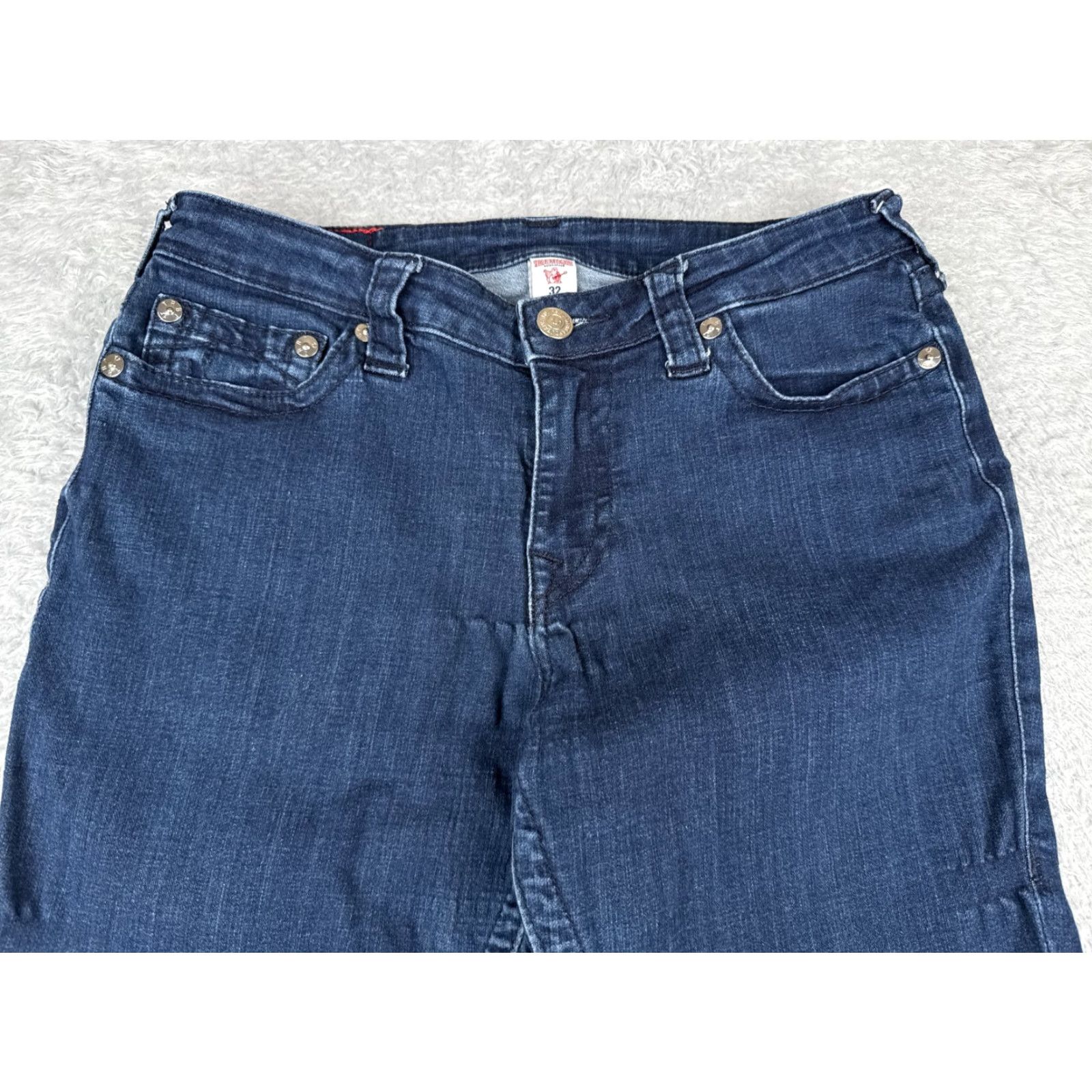 True Religion True Religion Jeans Women 32 Blue Denim Skinny Mid Rise Cotton Blend Bling 31x28 Size 24" / US 00 / IT 34 - 4 Thumbnail