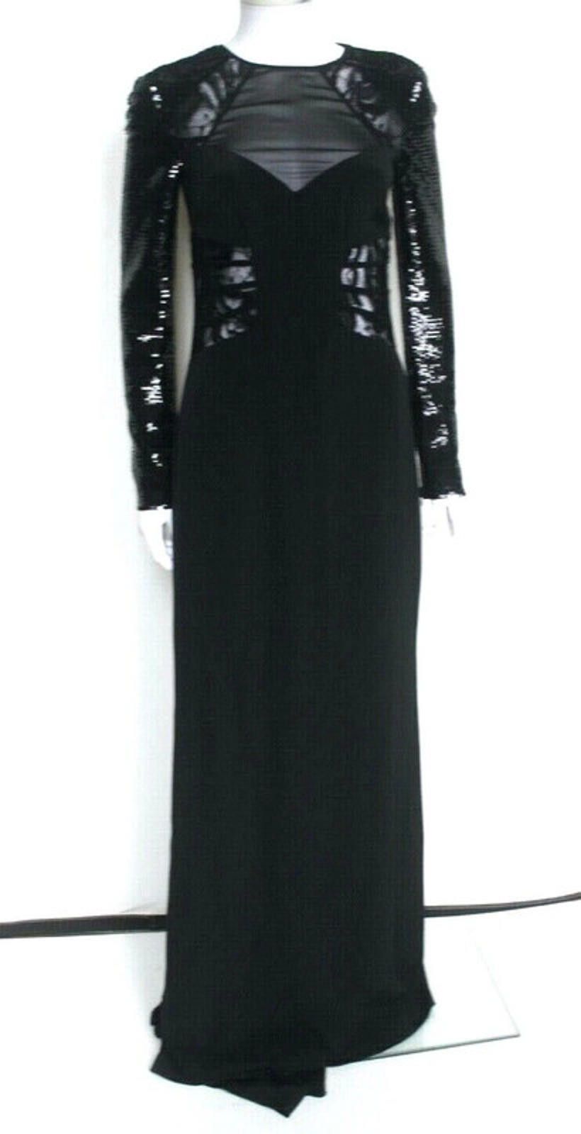 Other £3770 Emilio Pucci Sequin Lace Silk Gown Maxi Dress uk10 Size M / US 6-8 / IT 42-44 - 2 Thumbnail