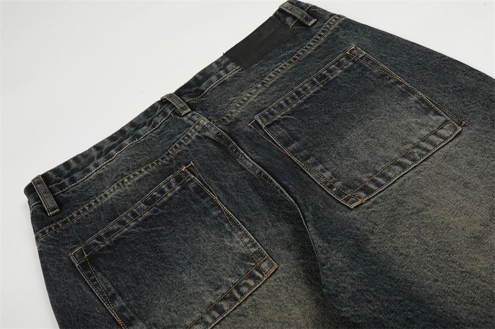 Jean Men's loose-fitting casual washed distressed retro jeans Size US 32 / EU 48 - 5 Thumbnail