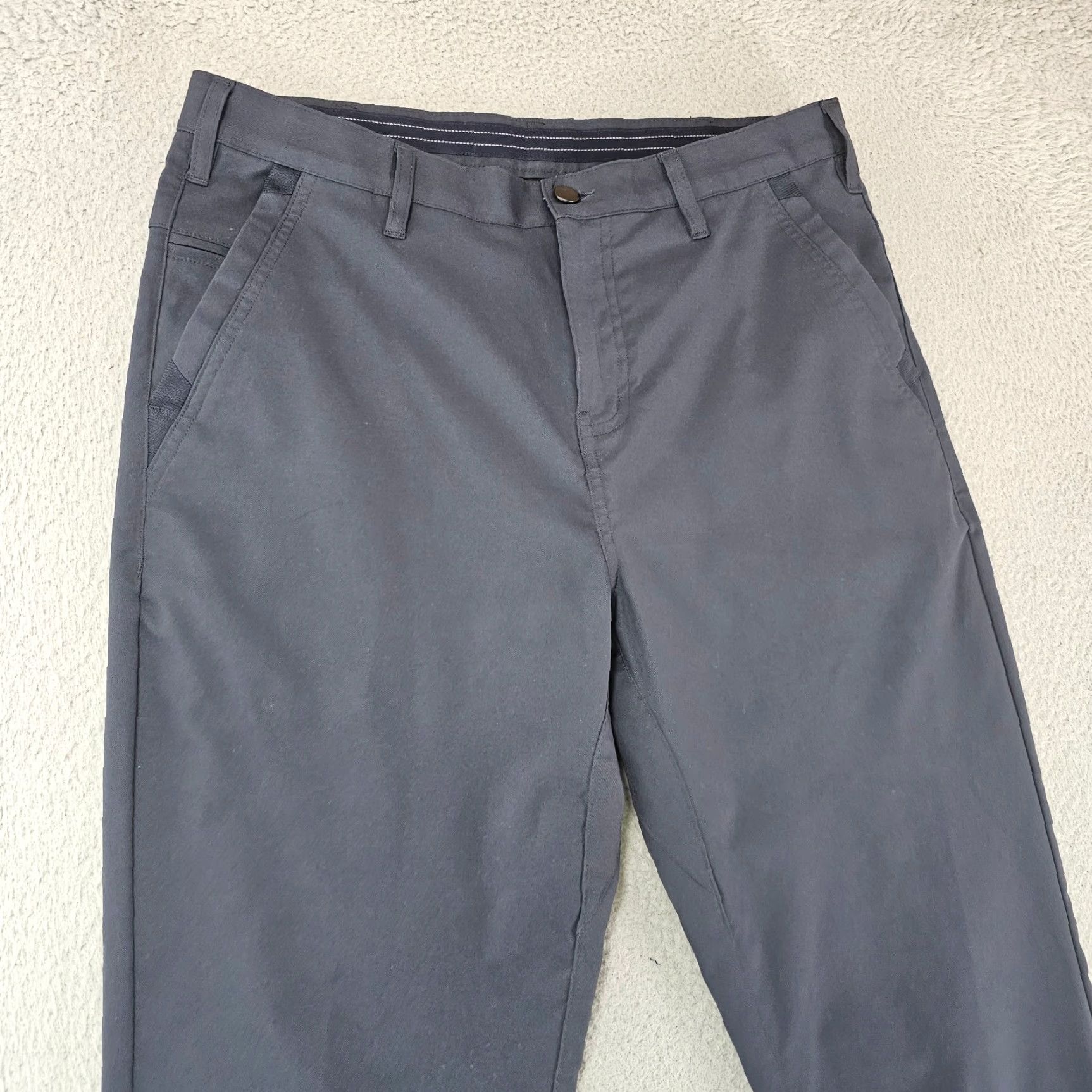 Vintage Jack Archer Pants Mens Size 31x34 Deep Blue Jetsetter Stretch Chino Tapered Regular Everyday Casual Size US 31 - 2 Thumbnail