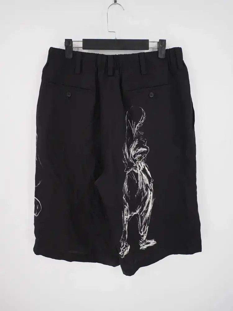 Yohji Yamamoto Sz 2 Yohji Yamamoto 21AW Abstract Print Silk Shorts Size US 32 / EU 48 - 2 Thumbnail