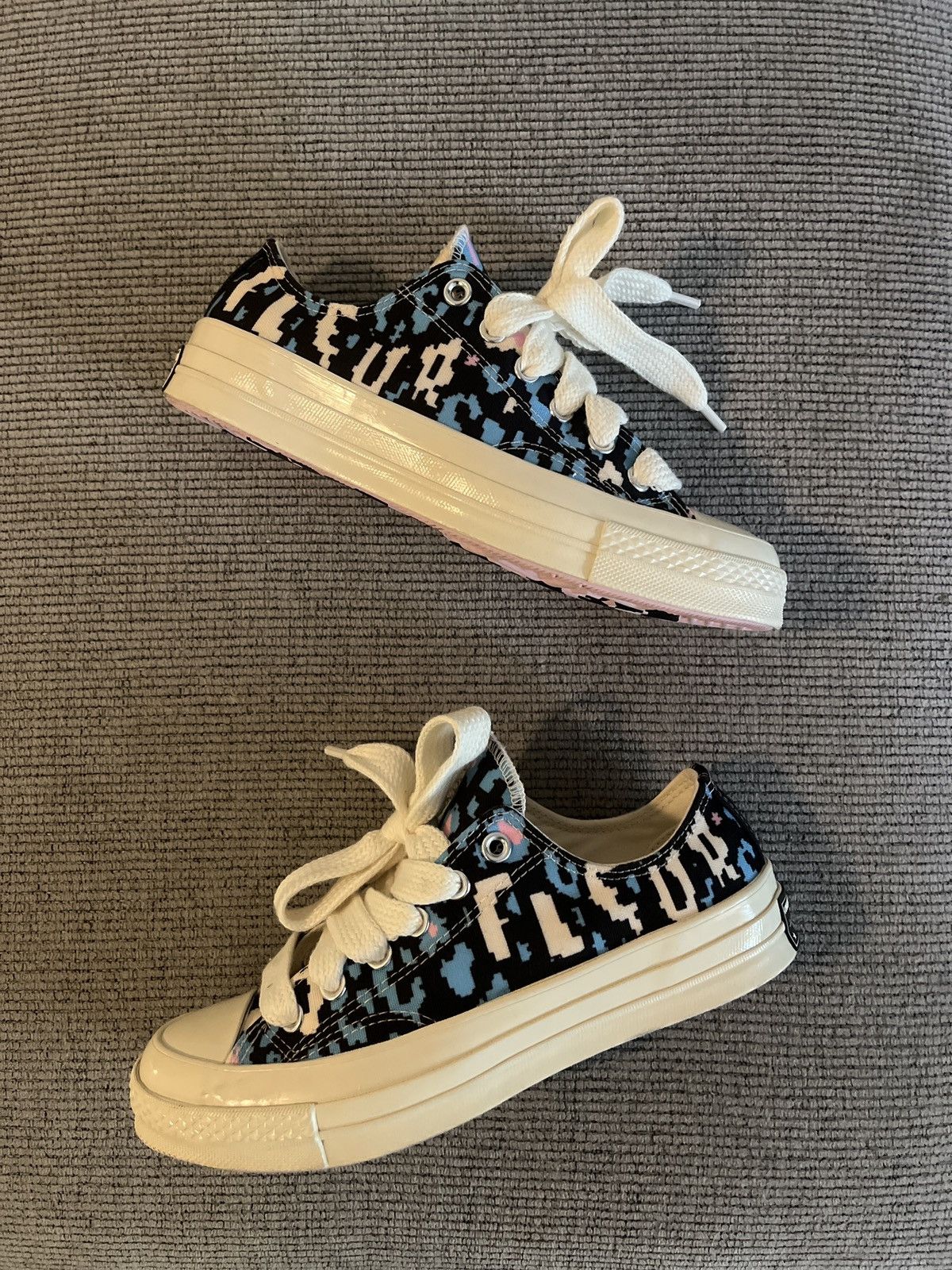 Converse × Golf le Fleur Golf le Fleur Chuck 70 Low Camo Pack Teal/Black/AntiqueWhite Size US 8 / IT 38 - 3 Thumbnail