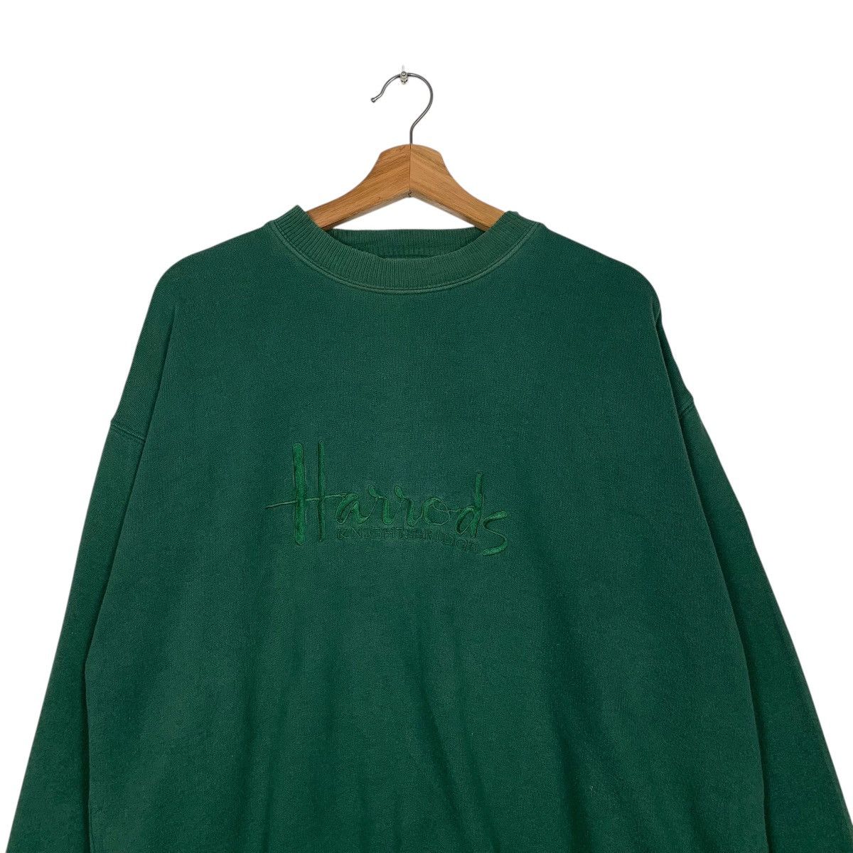 Harrods Vintage Harrods Green Sweatshirt Size US S / EU 44-46 / 1 - 2 Thumbnail
