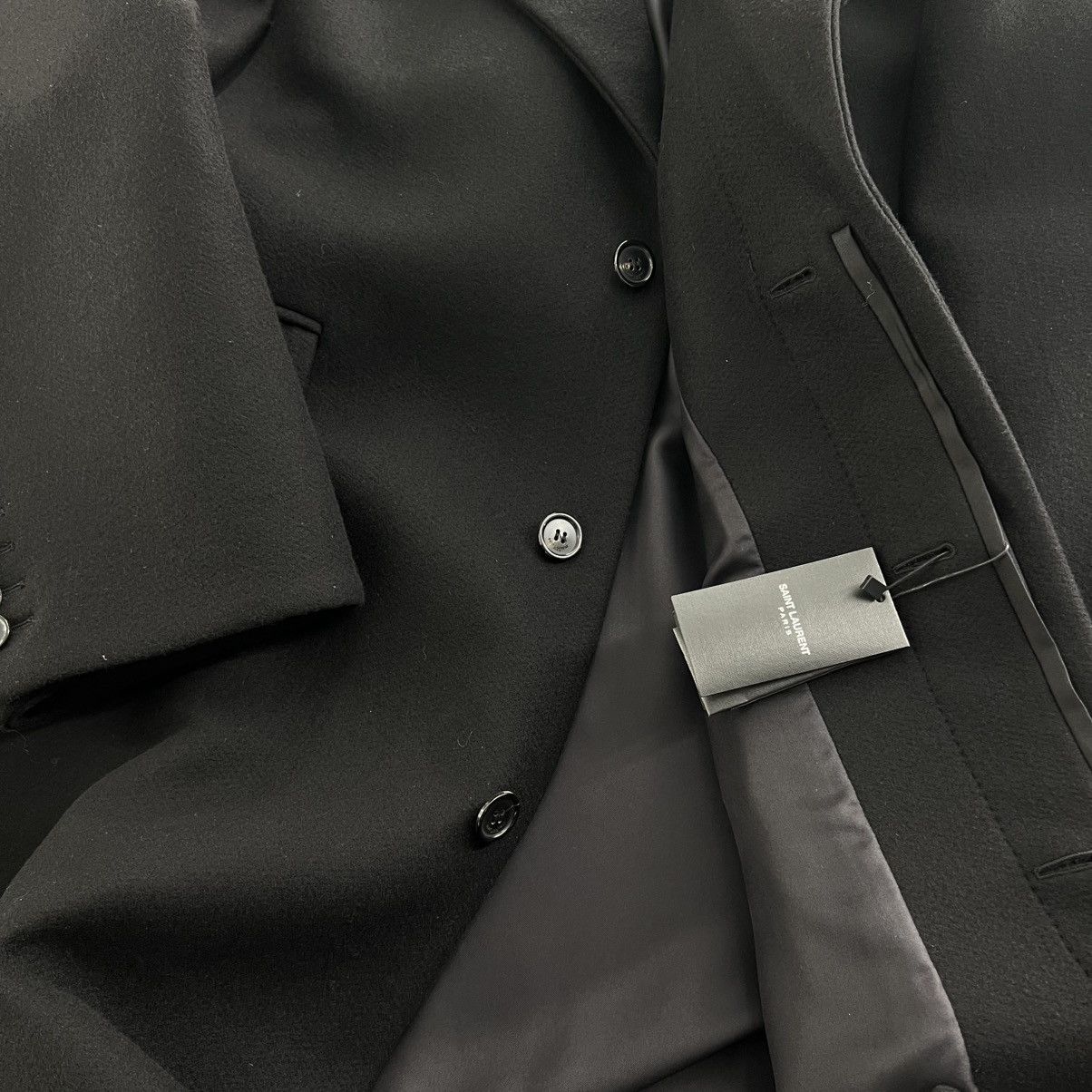 Saint Laurent Paris Saint Laurent Oversized Wool Coat Size US L / EU 52-54 / 3 - 5 Thumbnail