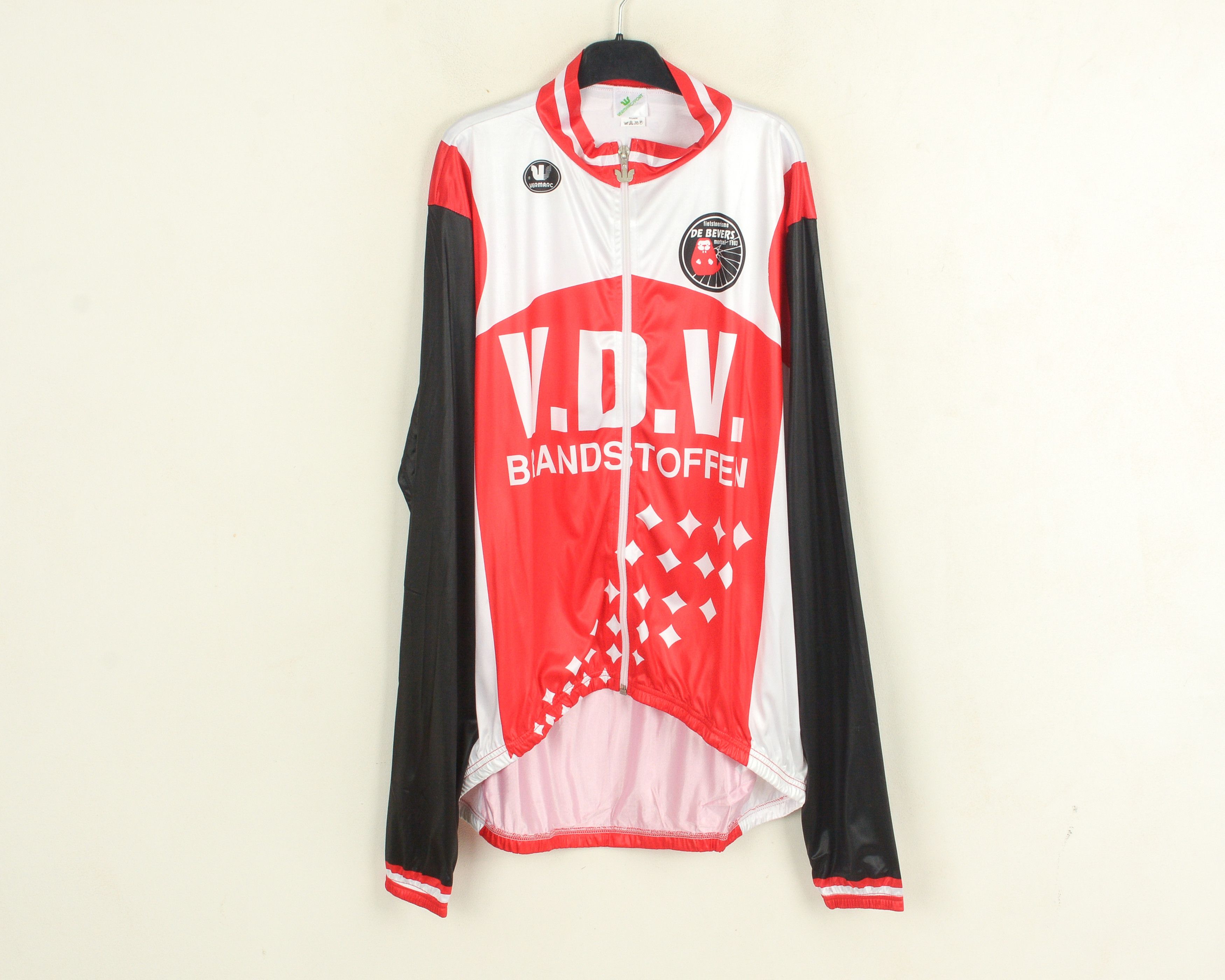 Cafe du Cycliste Vermarc Mens 4XL 8 58 Cycling Jersey Long Sleeve Biking Size US XXL / EU 58 / 5 - 1 Thumbnail