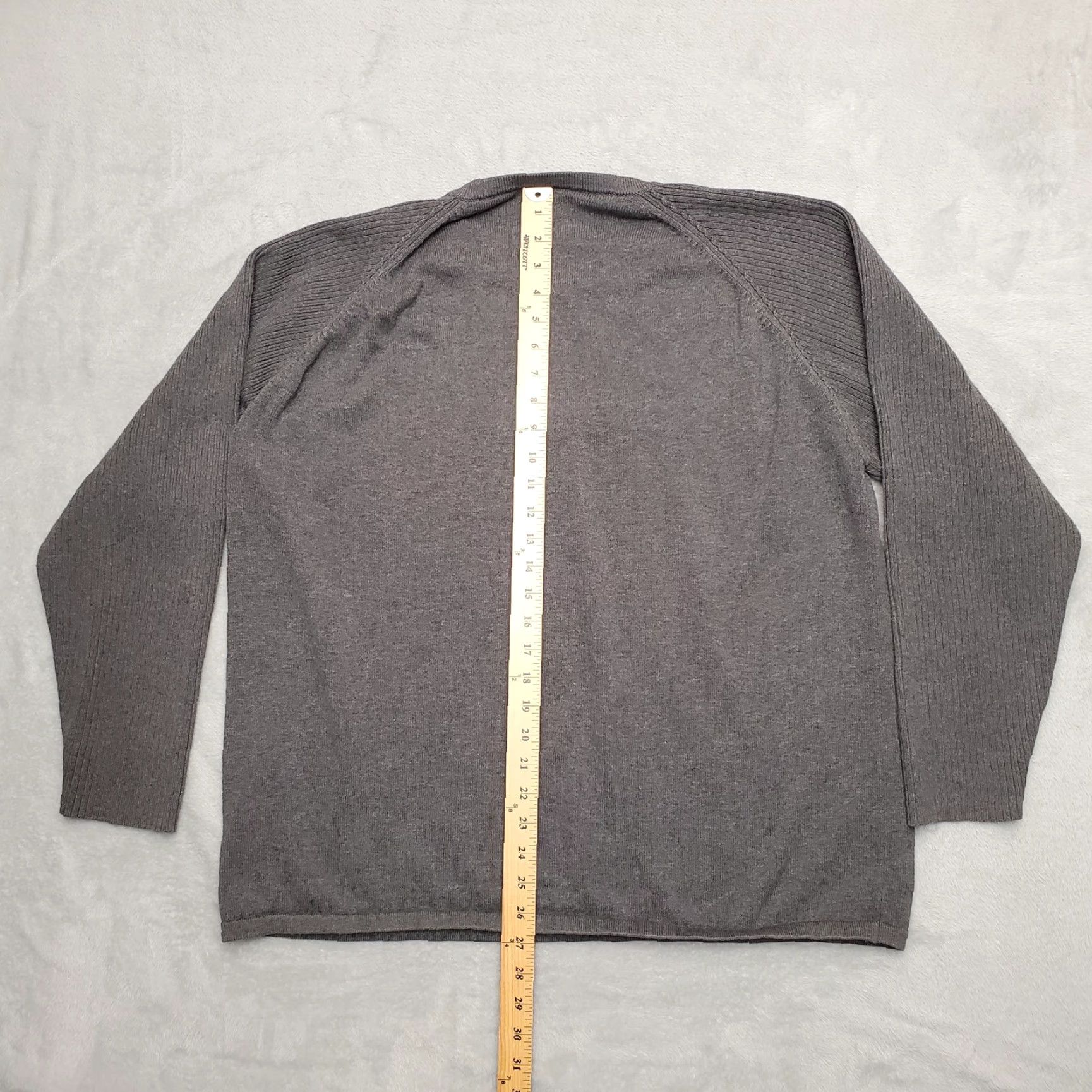 Vintage VINTAGE Buckle Sweater Mens 2XL Grey Lambswool Blend V-Neck Pullover Knit Casual Mens Size US XXL / EU 58 / 5 - 6 Thumbnail