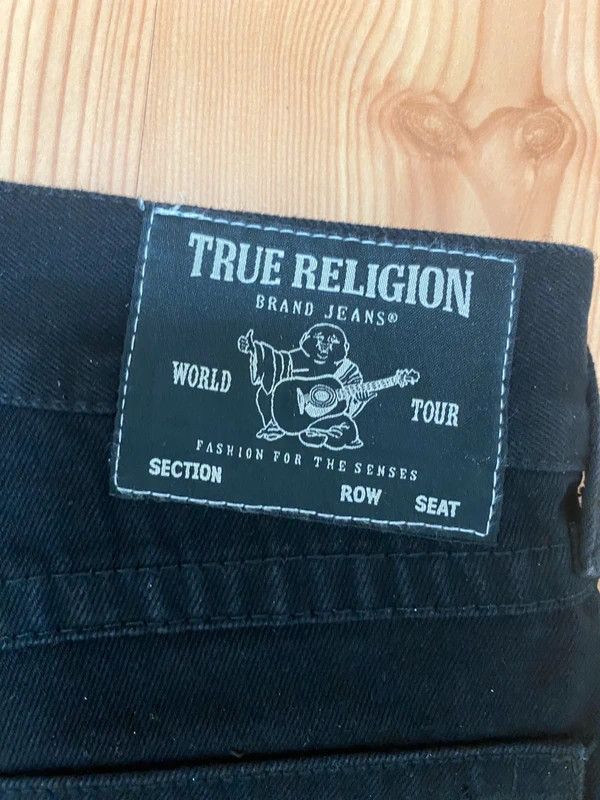 True Religion True Religion Black Rhinestone Jeans Size US 30 / EU 46 - 7 Thumbnail