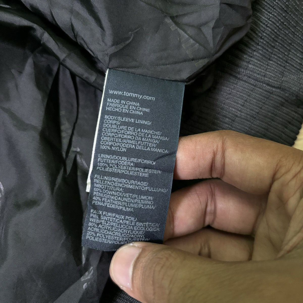 14th Addiction × If Six Was Nine × Le Grande Bleu (L.G.B.) Vintage Tommy Hilfiger fur Jacket down puffer LGB style Size US L / EU 52-54 / 3 - 20 Thumbnail