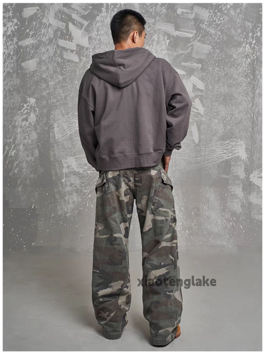 Designer × Japanese Brand × Vintage washed faded skate hiphop camo loose cargo pants Size US 32 / EU 48 - 4 Thumbnail