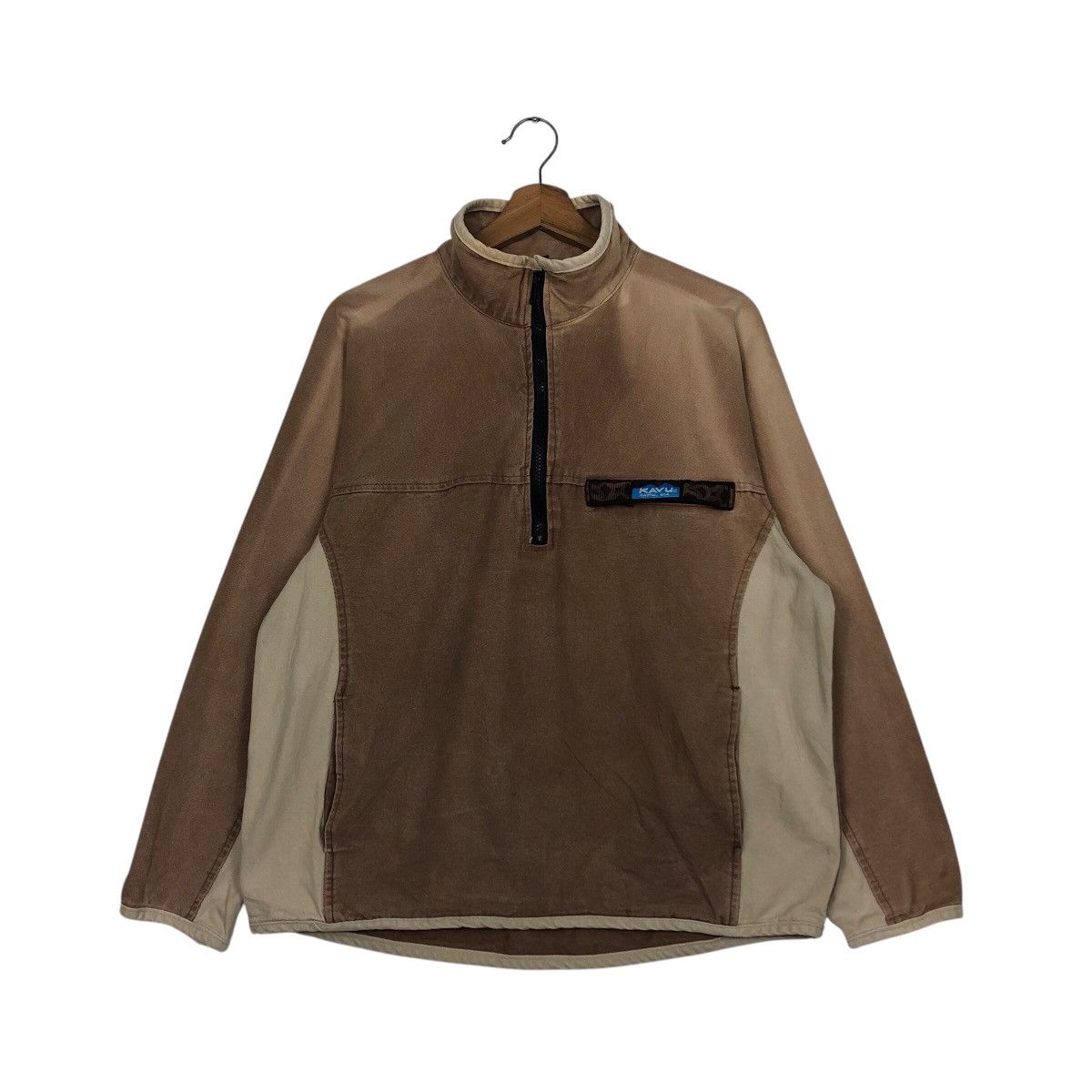 Japanese Brand 📌Vintage Half Zipper Jacket Kavu Duck Canvas Detroit Size US M / EU 48-50 / 2 - 2 Thumbnail