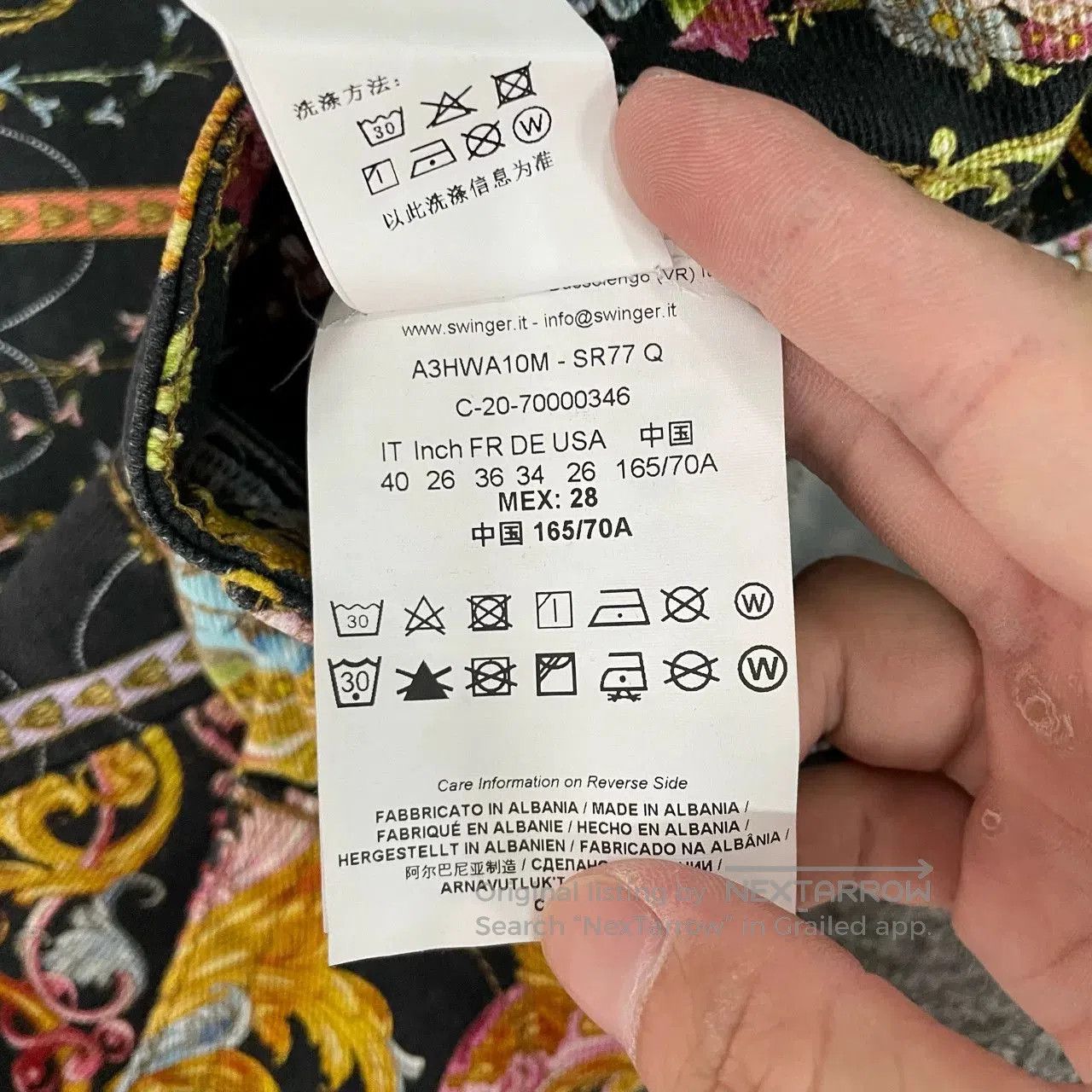 Versace VERSACE Floral Denim Shorts. Size 27" / US 4 / IT 40 - 5 Thumbnail