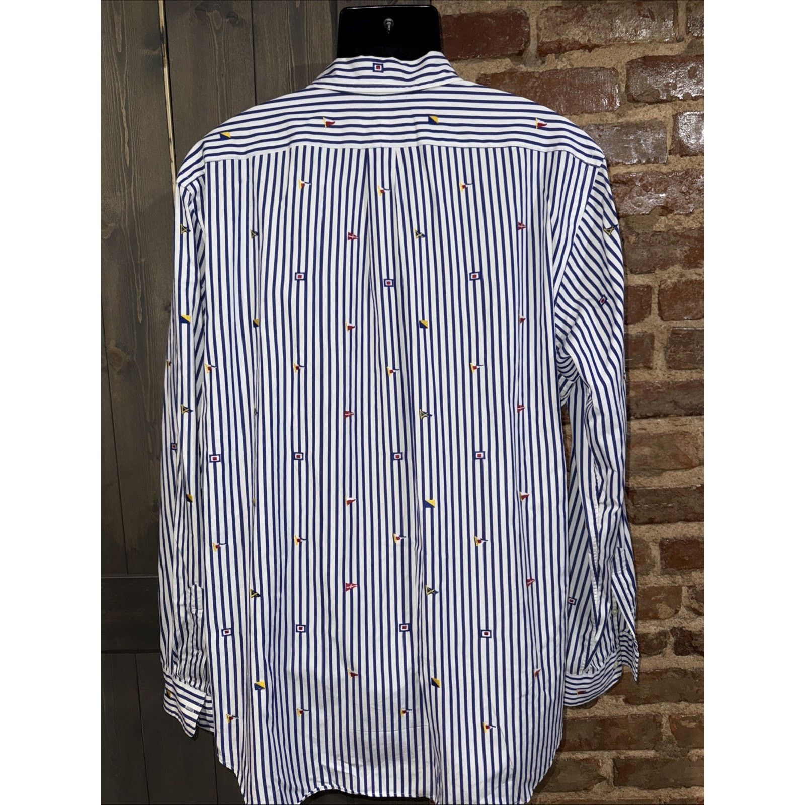 Ralph Lauren Ralph Lauren Blue Striped International Nautical Flag Sz 2XL Size US XXL / EU 58 / 5 - 4 Thumbnail