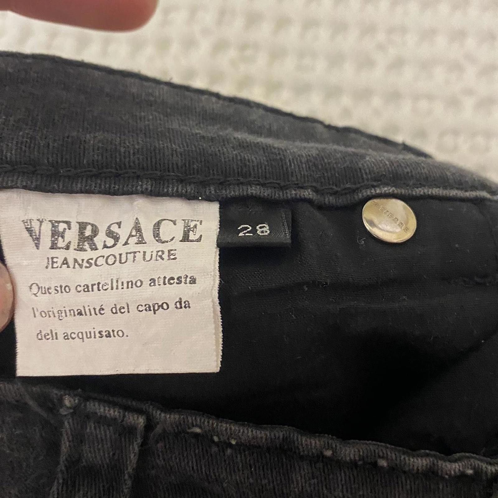 Versace Jeans Couture Versace Jeans Couture Black Studded Women's Jeans Size 30" / US 8 / IT 44 - 4 Thumbnail