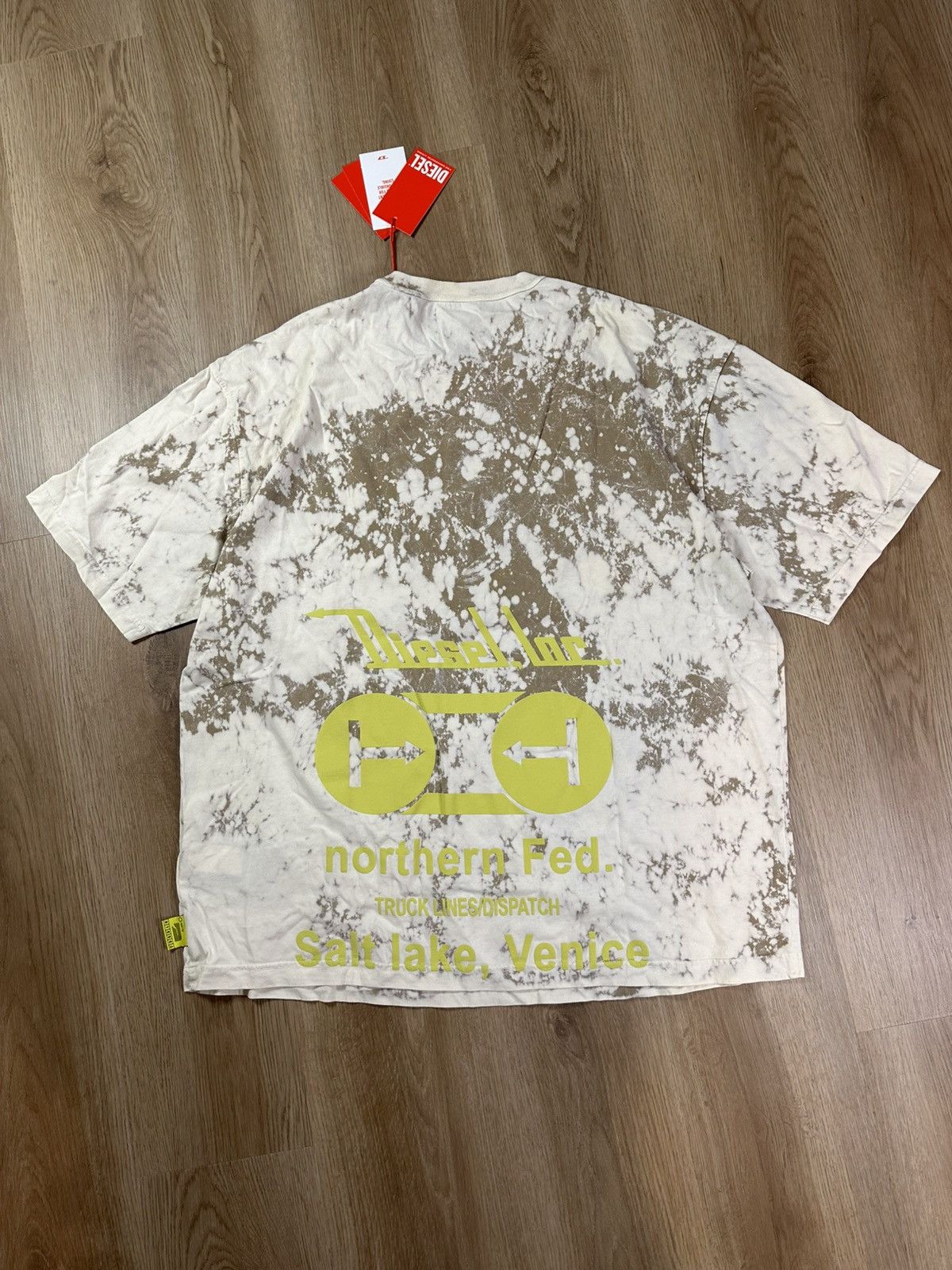 Diesel Diesel Men’s T-Wash-H3 Flower Print T-Shirt Size US L / EU 52-54 / 3 - 8 Thumbnail
