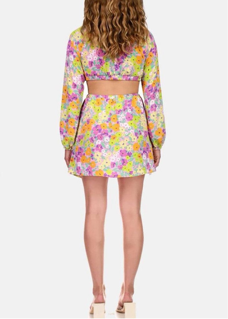 Sanctuary Sanctuary Floral Long-Sleeve Cutout Romper - Small (NWT) Size S / US 4 / IT 40 - 2 Thumbnail