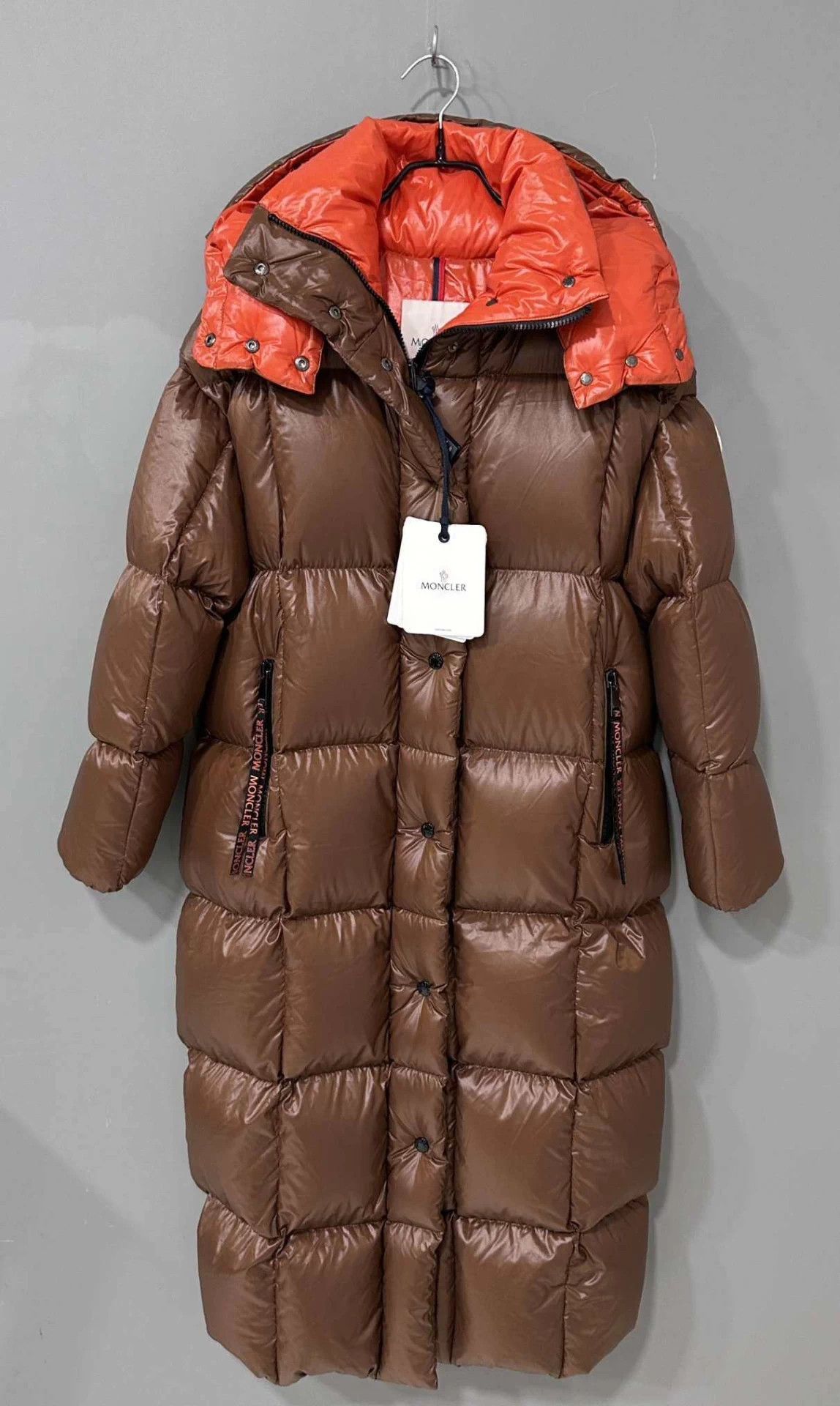Moncler Moncler Parana down jacket 00 brown orange new Size XXS / US 00 / IT 34 - 1 Thumbnail