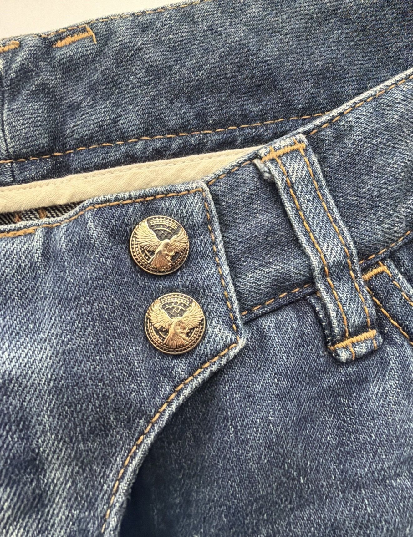 Balmain BALMAIN SS 2012 Biker Zip Jeans Denim Decarnin Blue pants Size US 28 / EU 44 - 4 Thumbnail