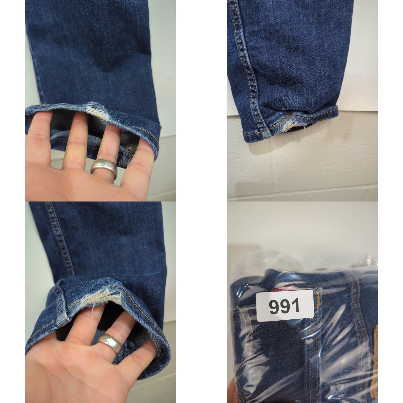 Levi's Levi's 511 Slim Fit Straight Leg Jeans Mens 33x32 Dark Wash Blue Stretch Denim Logo 5-Pocket Vintage No Size US 33 - 11 Thumbnail