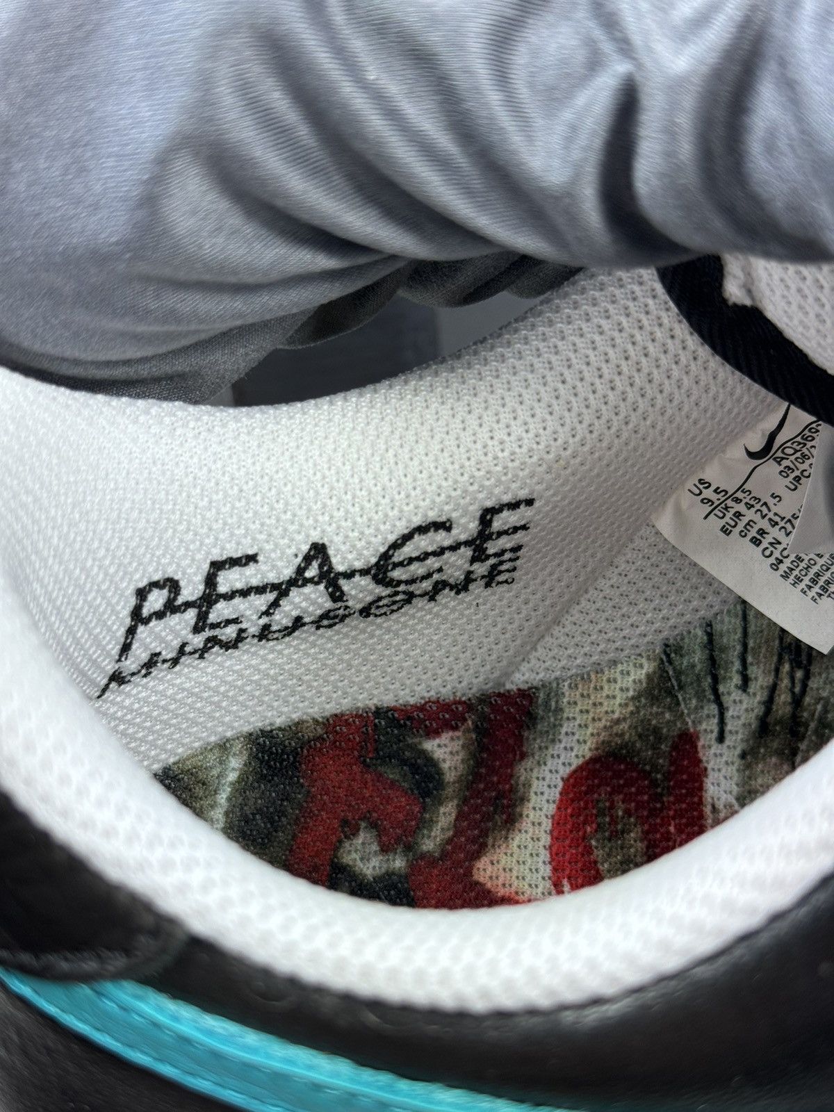 Nike AIR FORCE 1 ‘07 x PEACEMINUSONE G-DRAGON PARA NOISE SNEAKERS Size US 9.5 / EU 42-43 - 14 Thumbnail