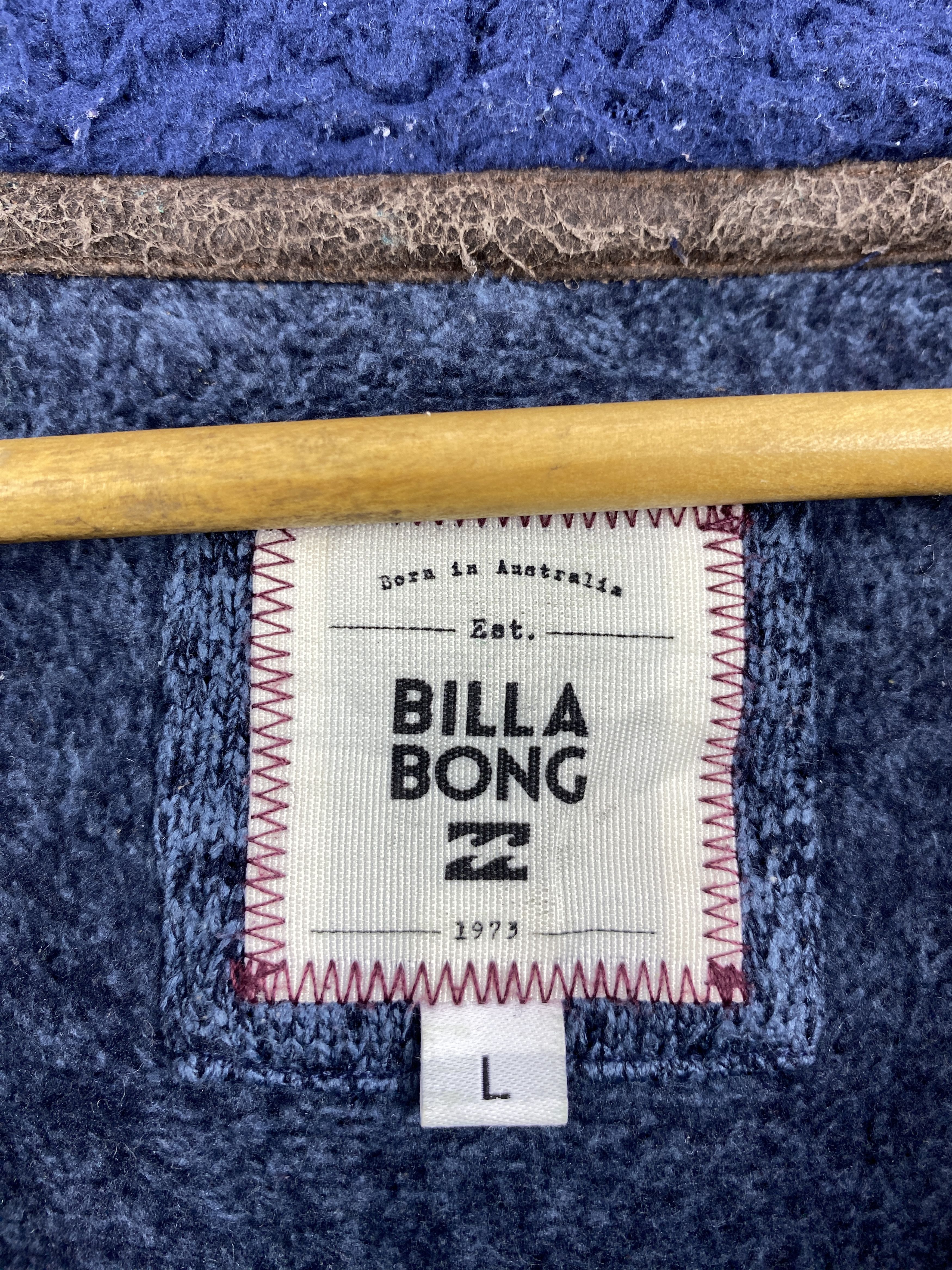 Billabong Vintage Billabong Sherpa Lined Knit Zipper Hoodie BP0052 Size US L / EU 52-54 / 3 - 5 Thumbnail