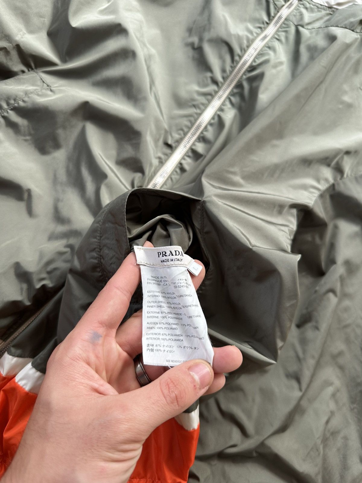 Prada 💥Prada Nylon Tessuto Reversible Jacket 💥 Size L / US 10 / IT 46 - 7 Thumbnail