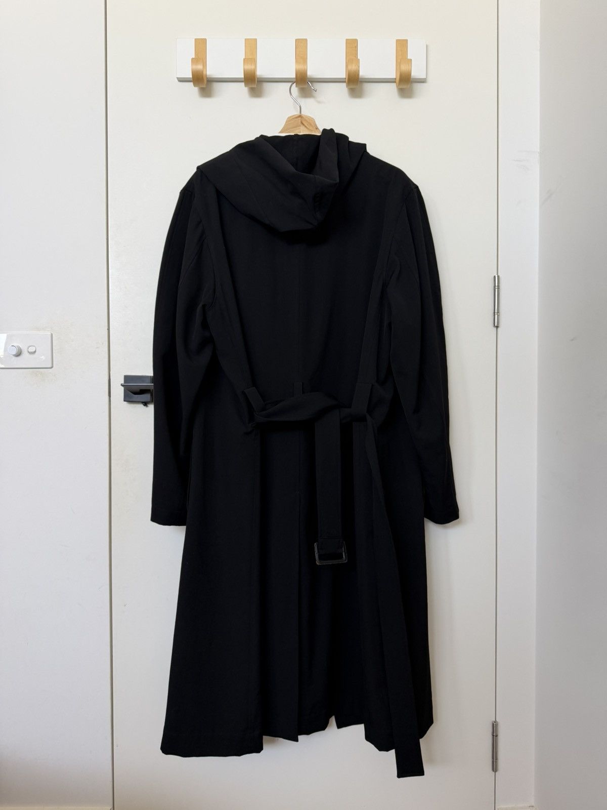 Yohji Yamamoto 18AW Regulation Re Gabardine Hooded Coat Size US M / EU 48-50 / 2 - 2 Thumbnail
