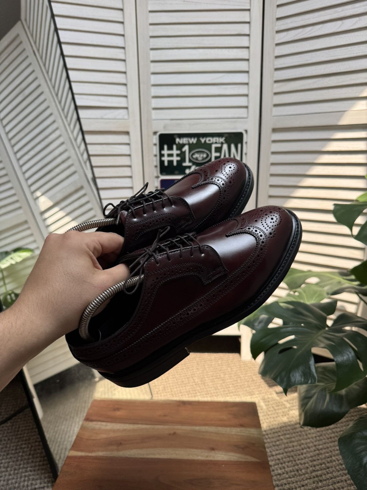Leather Men’s Premium Luxury Leather Brogue Dexter Made In Usa 🇺🇸 Size US 9.5 / EU 42-43 - 15 Thumbnail